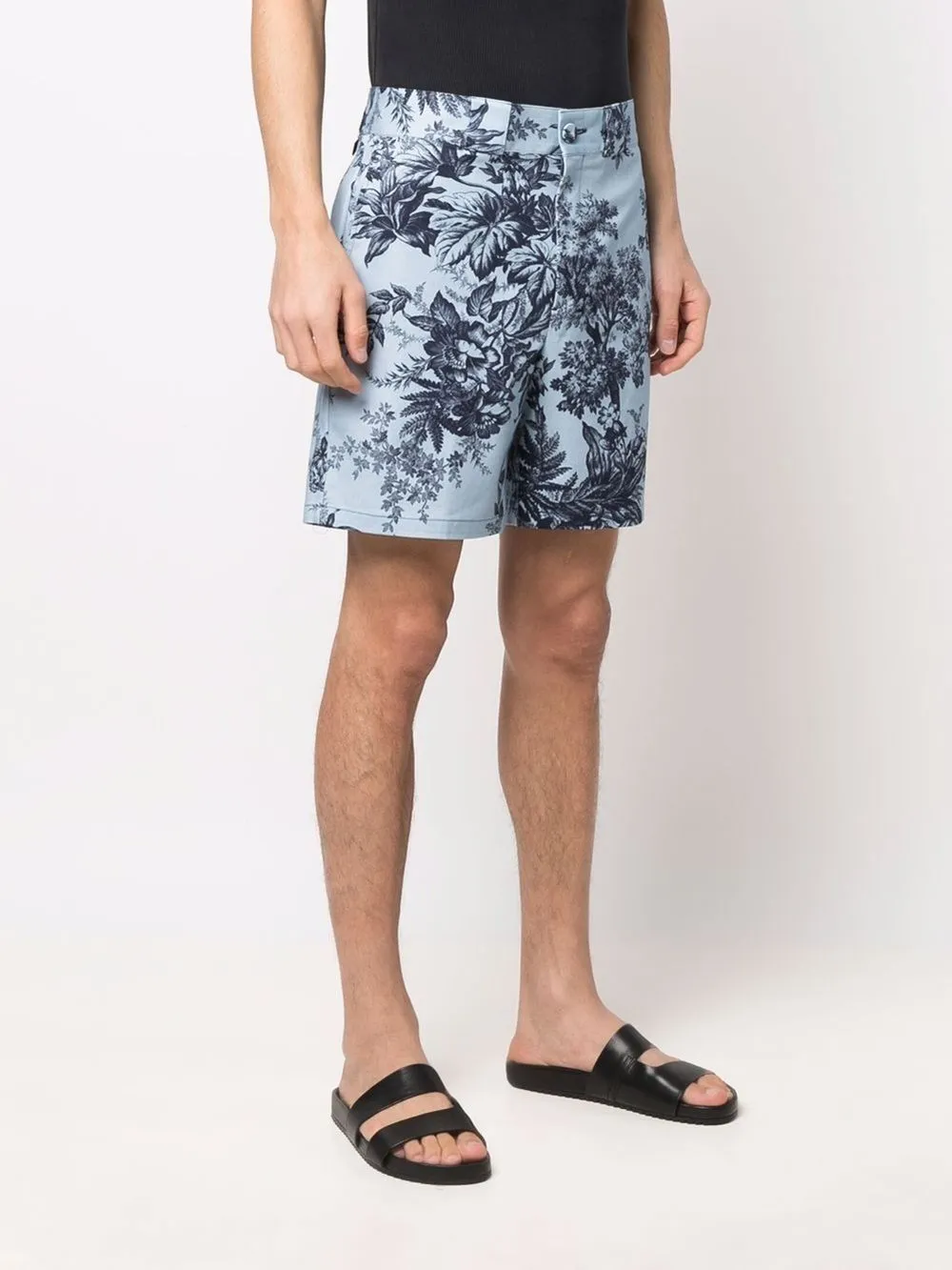 shorts con stampa floreale