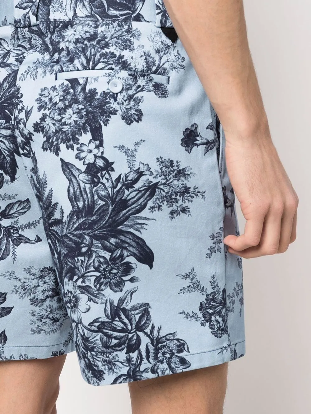 shorts con stampa floreale
