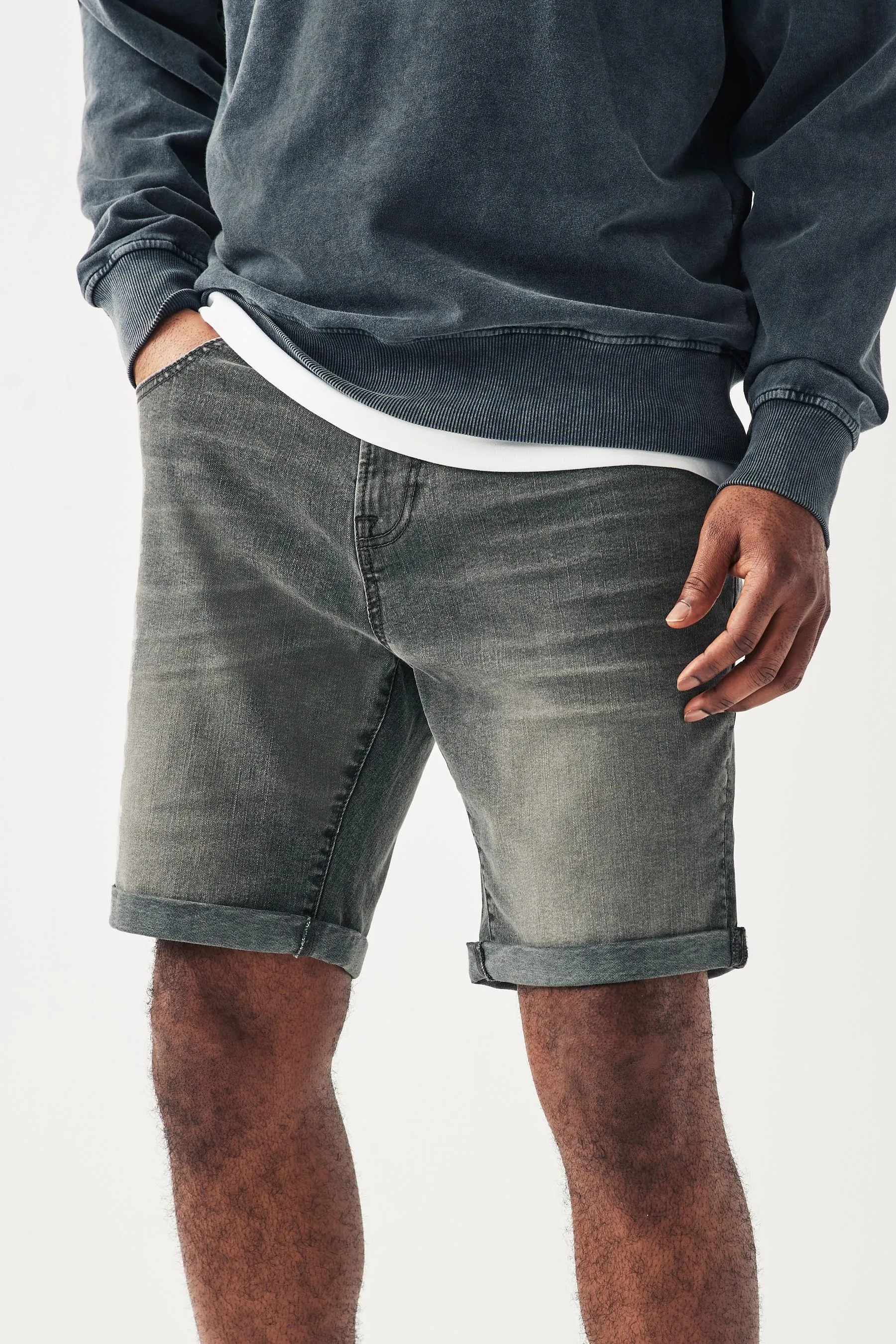 Shorts Denim elasticizzati