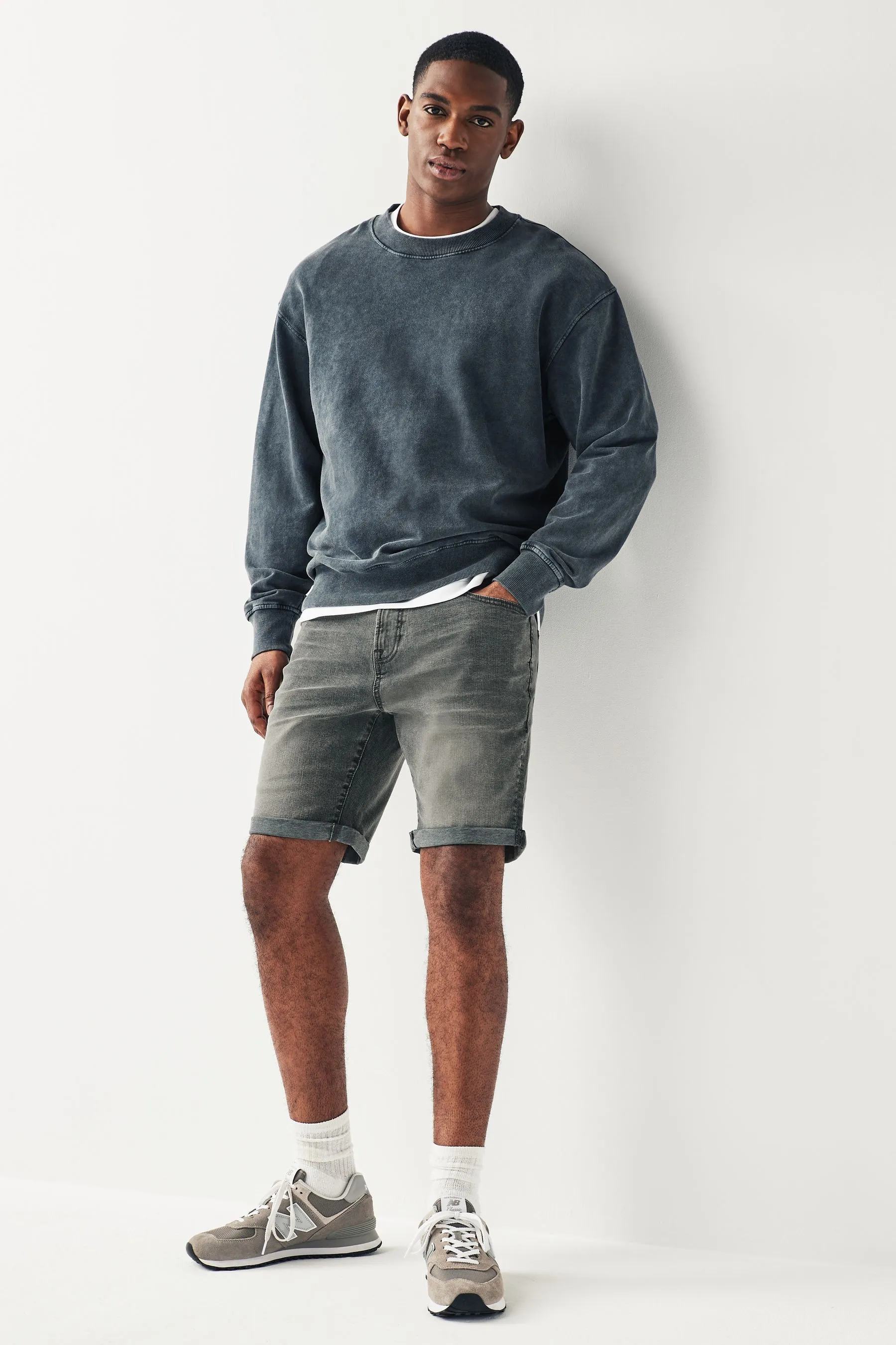Shorts Denim elasticizzati