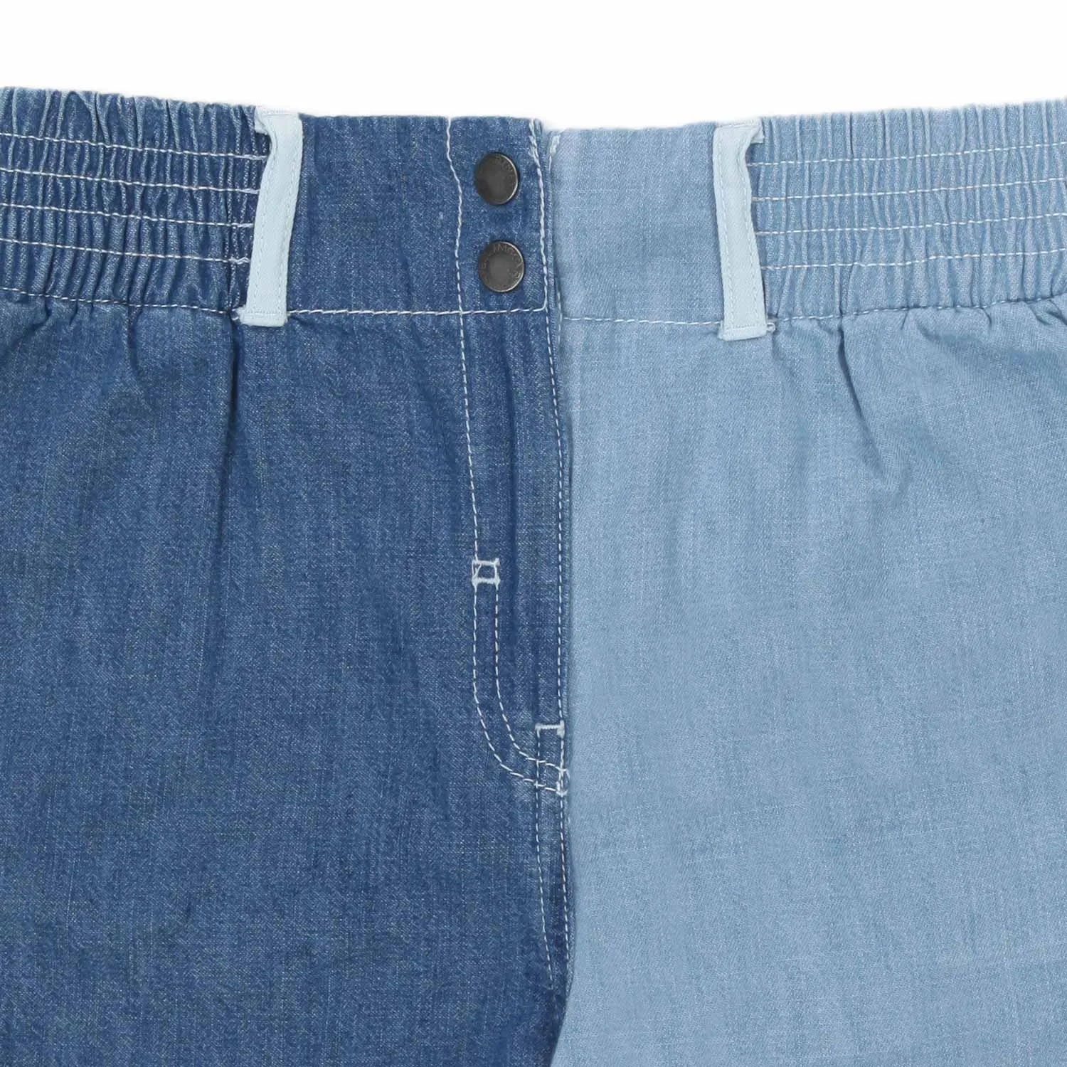 Shorts In Denim Bicolore Bambina E Teen