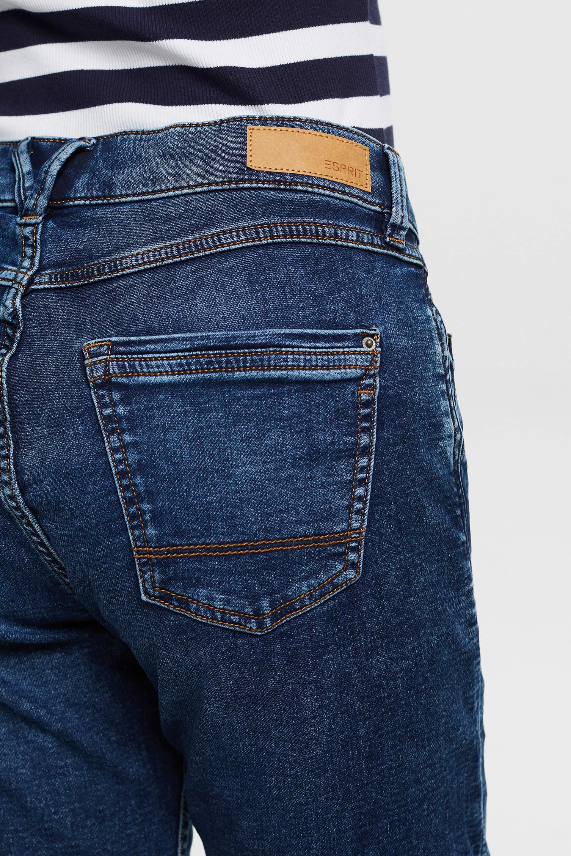 Shorts in denim di misto cotone biologico