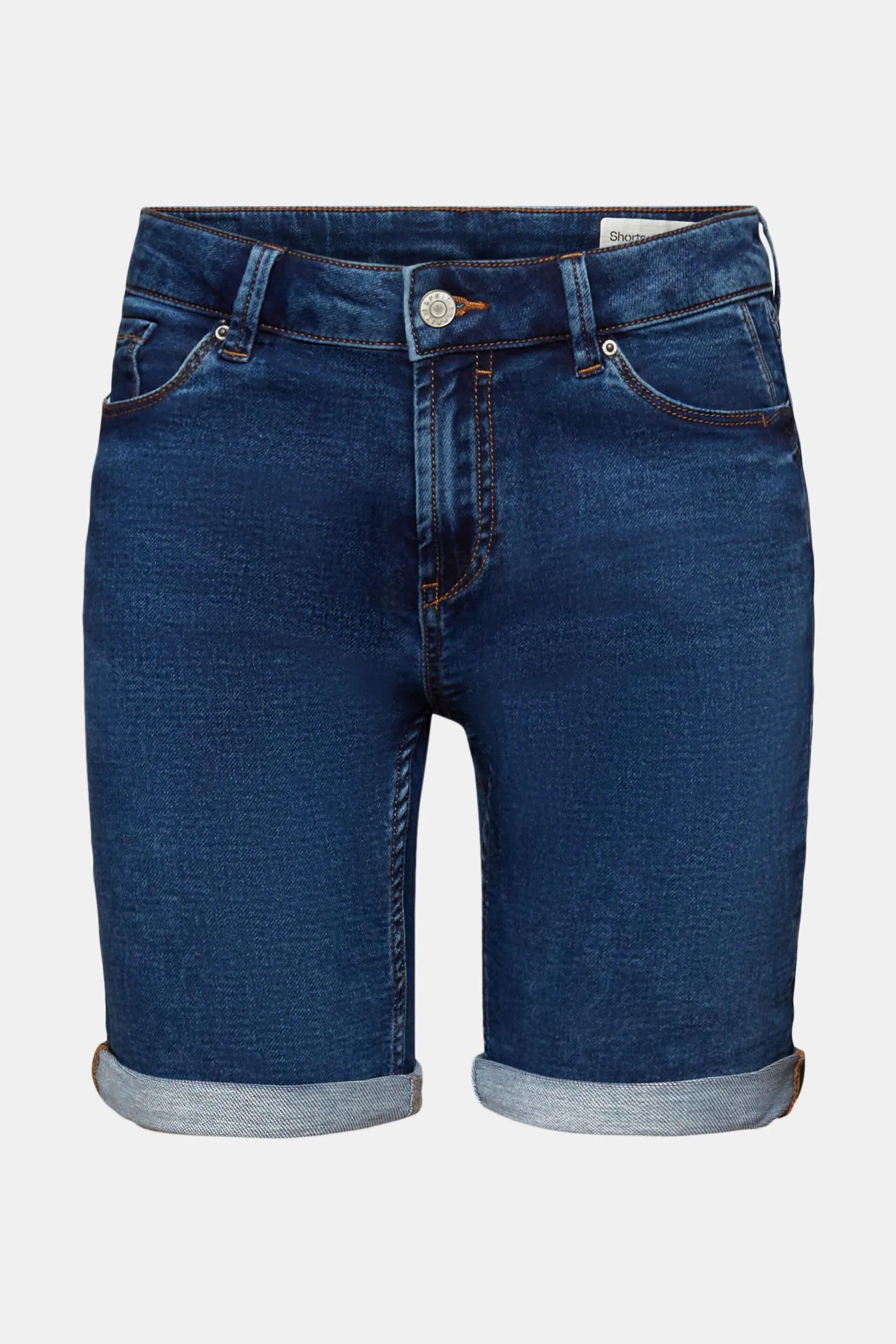Shorts in denim di misto cotone biologico