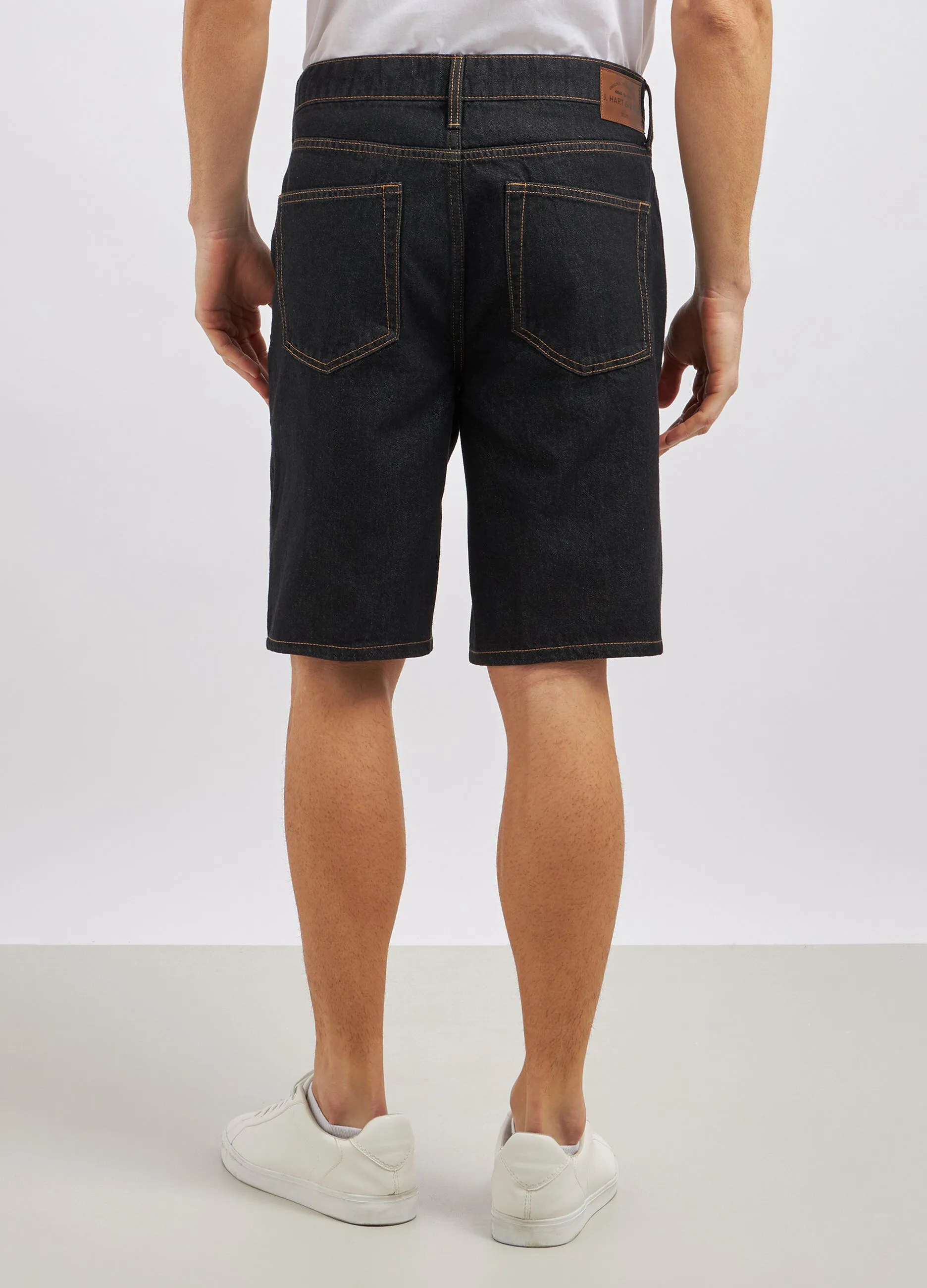 Shorts in denim di puro cotone uomo