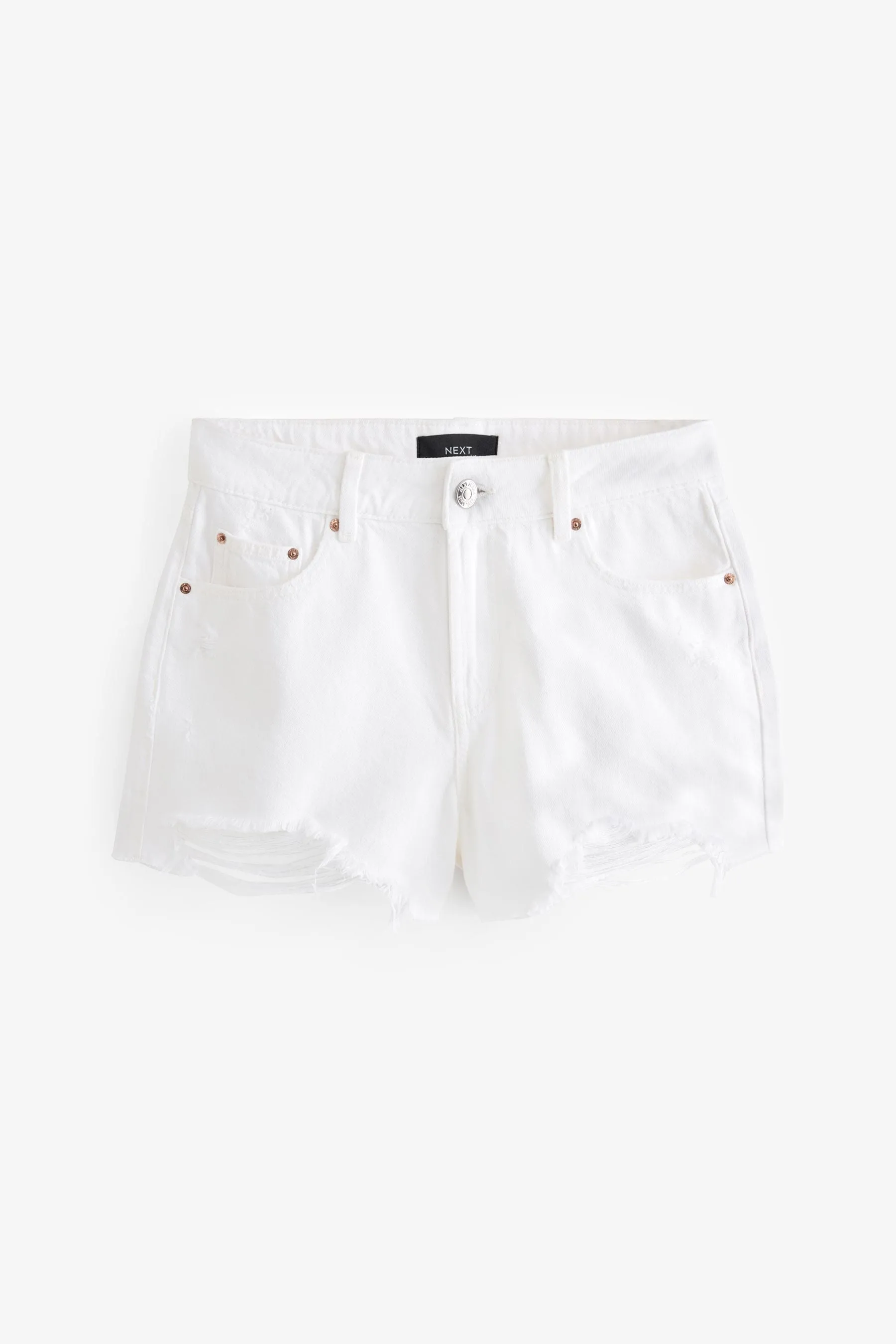 Shorts in denim strappati