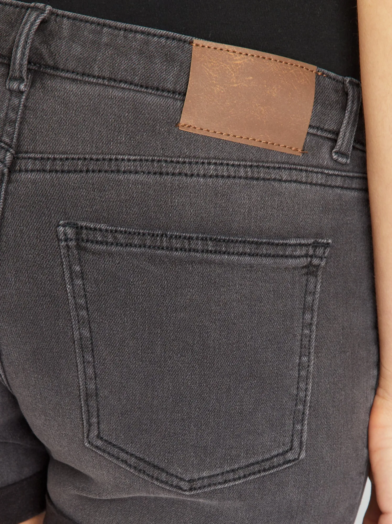 Shorts premaman in jeans - GRIGIO