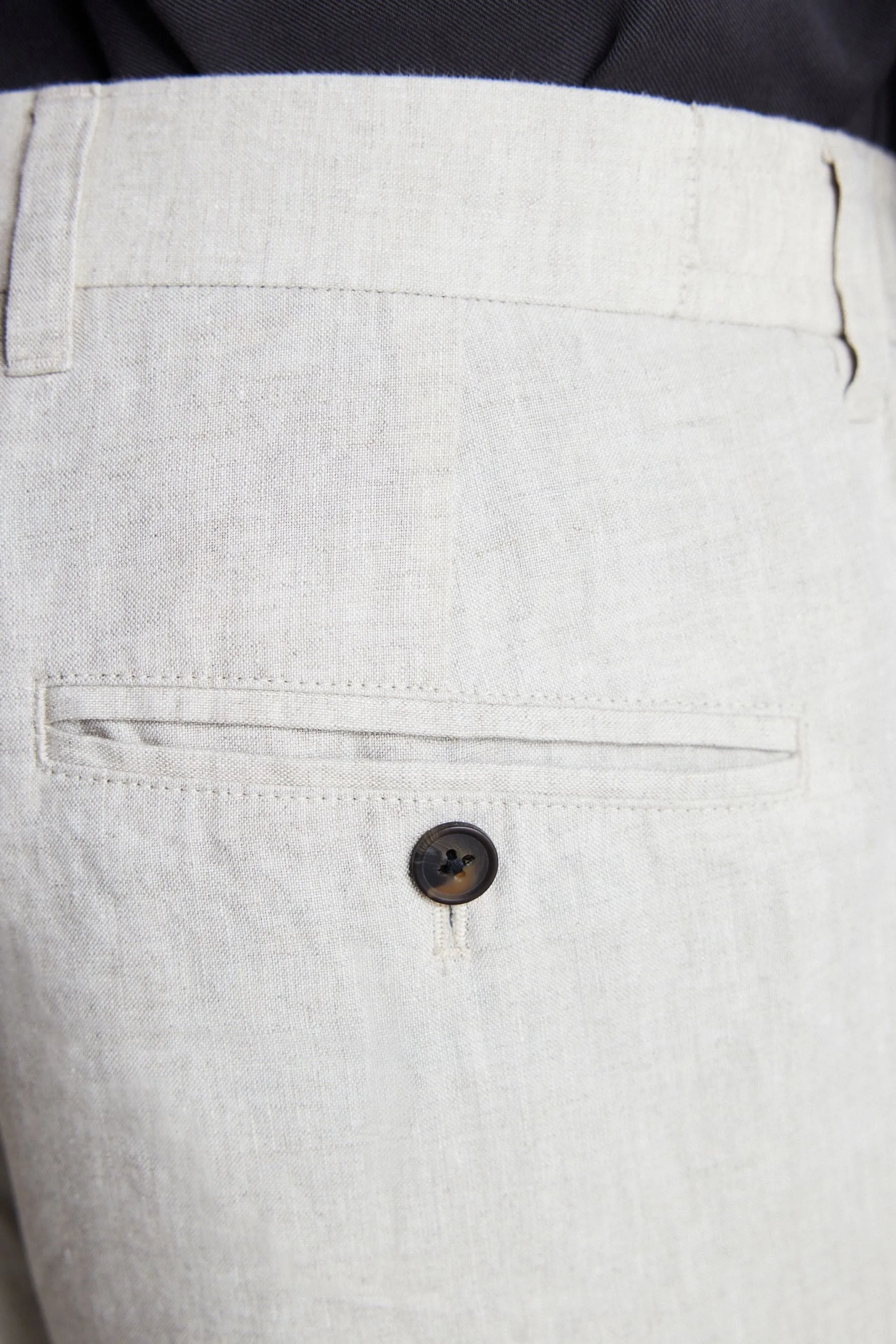 Signature - Italian Delave - Pantaloni in lino Leomaster con coulisse