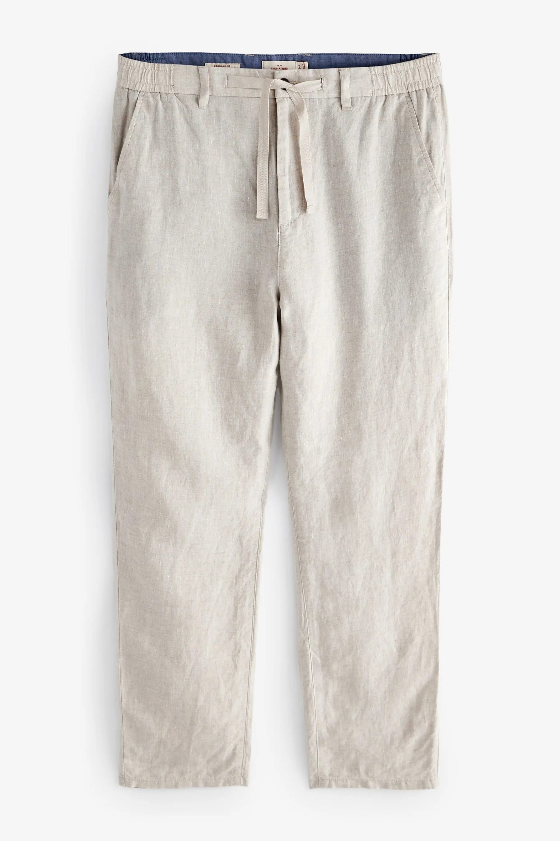 Signature - Italian Delave - Pantaloni in lino Leomaster con coulisse