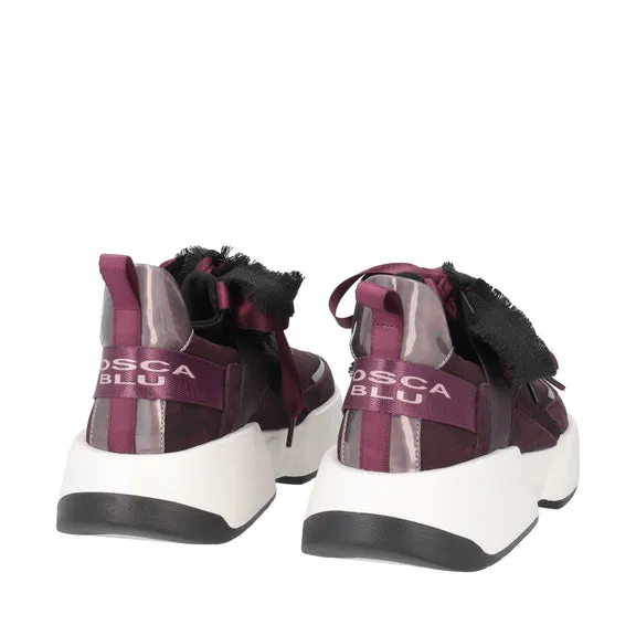 SNEAKER “ANNABELLE” IN TESSUTO CAMOUFLAGE VIOLA