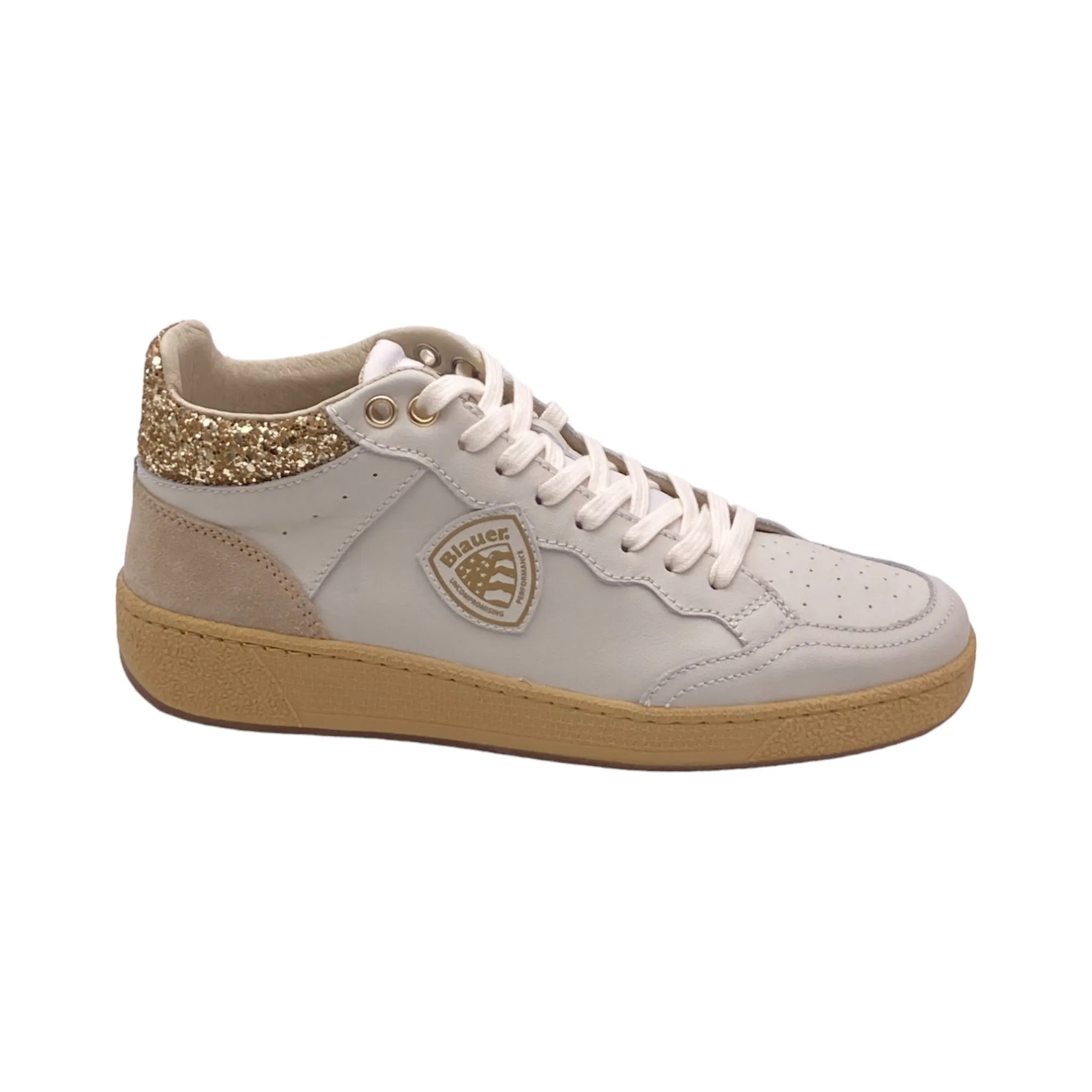 Sneaker Donna Blauer S4OLYMPIA10/GLI WHITE/PLATINO