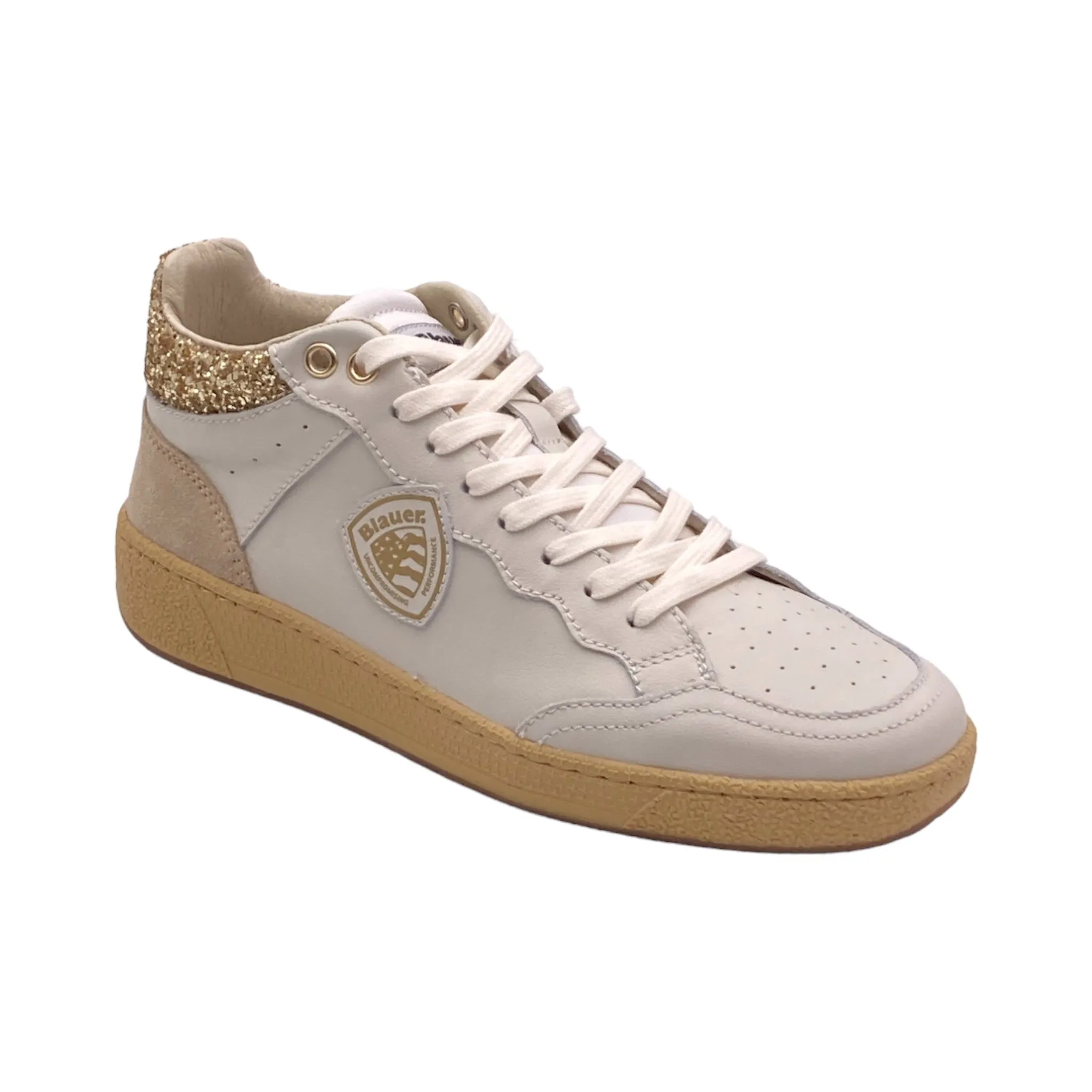 Sneaker Donna Blauer S4OLYMPIA10/GLI WHITE/PLATINO
