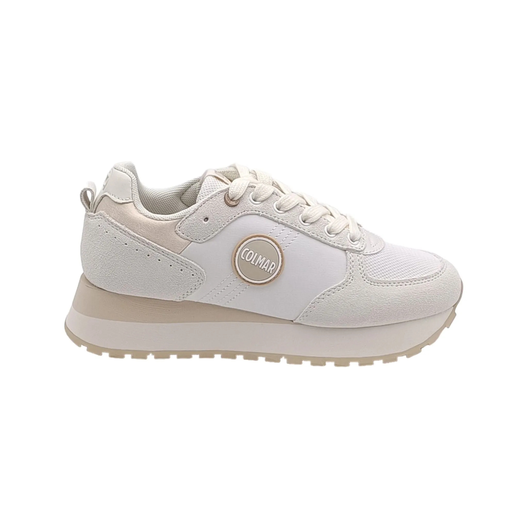 Sneaker Donna Colmar TRAVIS AUTHENTIC white/beige