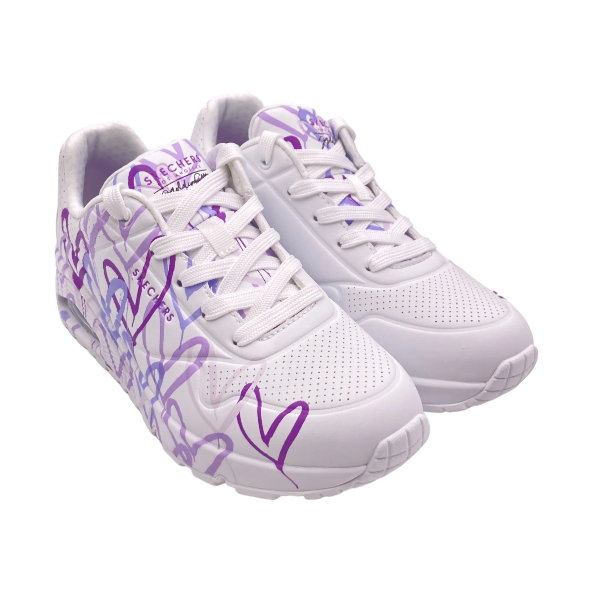 Sneaker Donna ecopelle Skechers 155507 WLPR