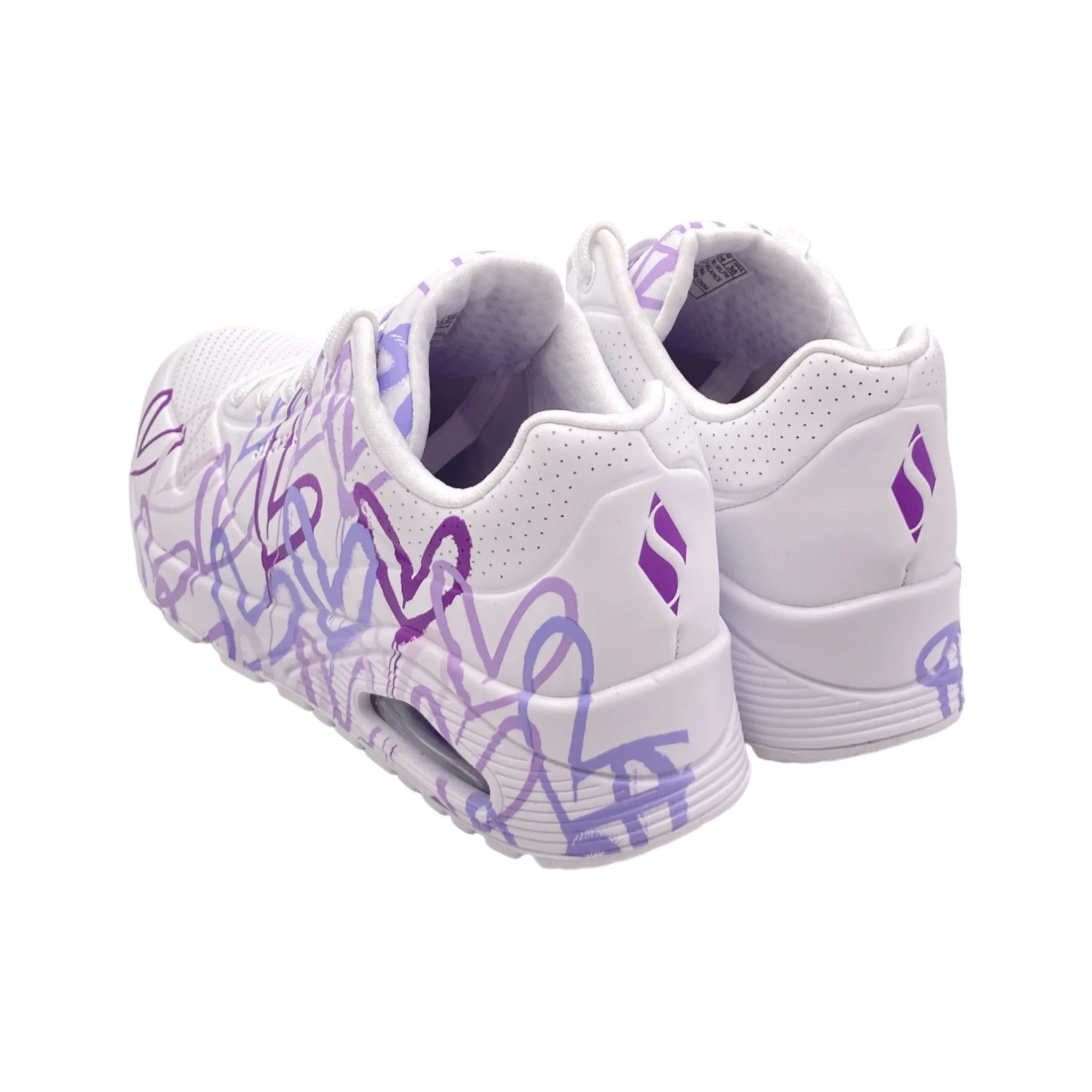 Sneaker Donna ecopelle Skechers 155507 WLPR