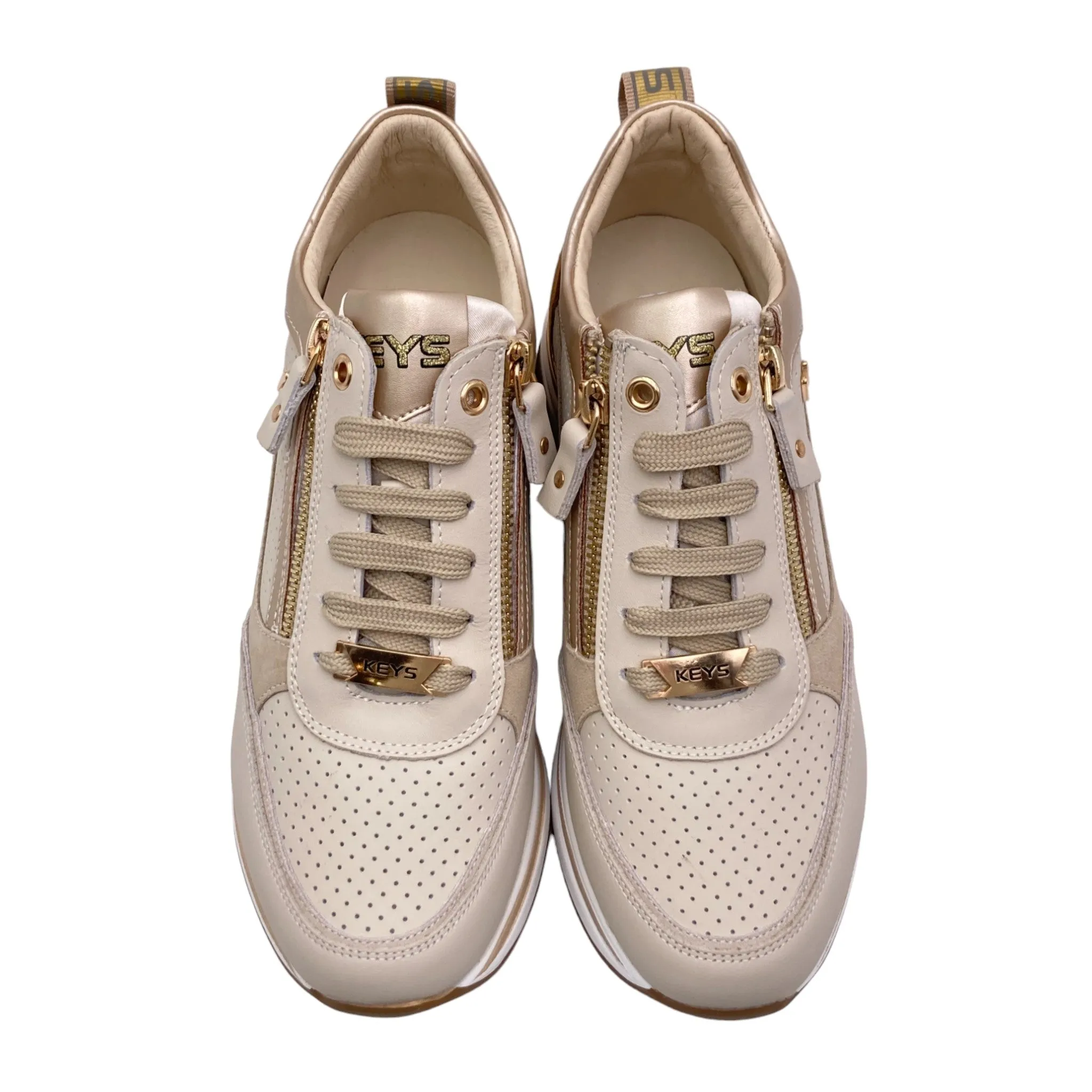Sneaker Donna Keys 9022 beige/platino/papiro