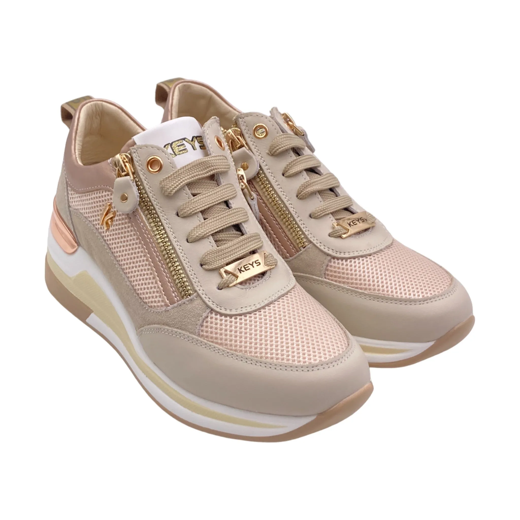 Sneaker Donna Keys K-9021 beige/cipria
