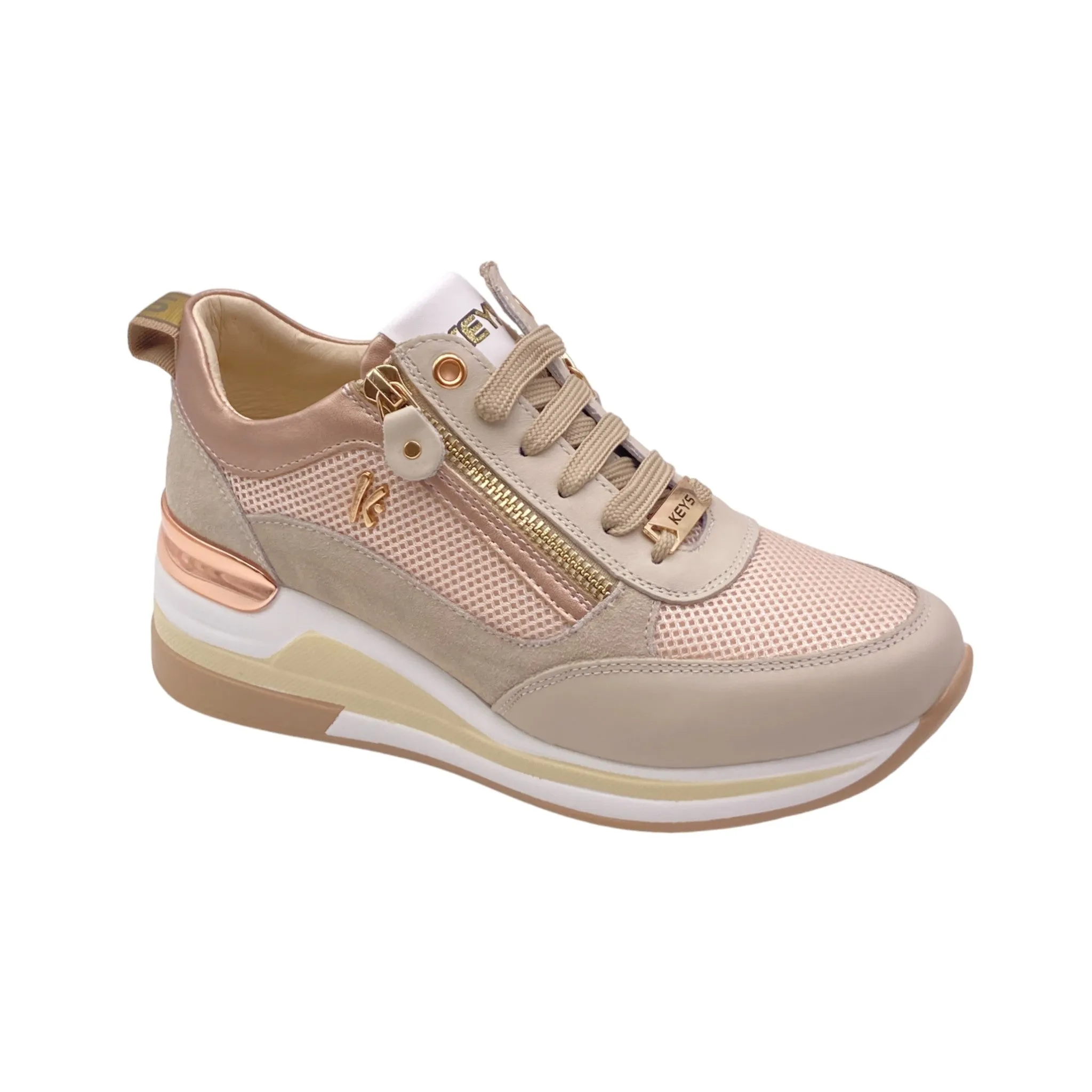 Sneaker Donna Keys K-9021 beige/cipria