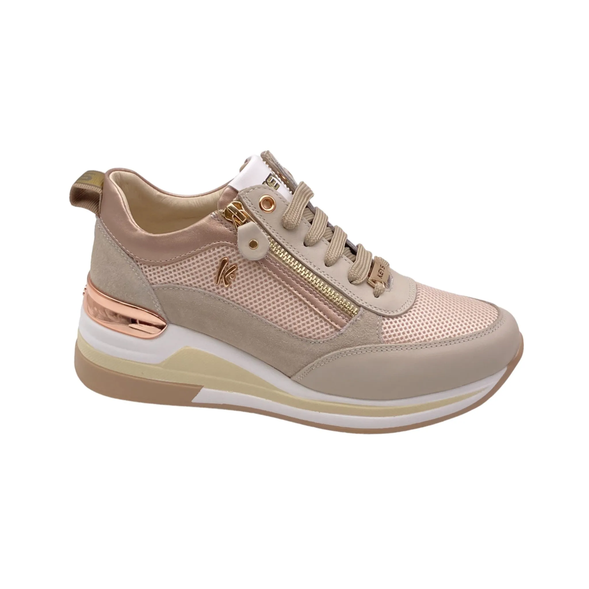 Sneaker Donna Keys K-9021 beige/cipria