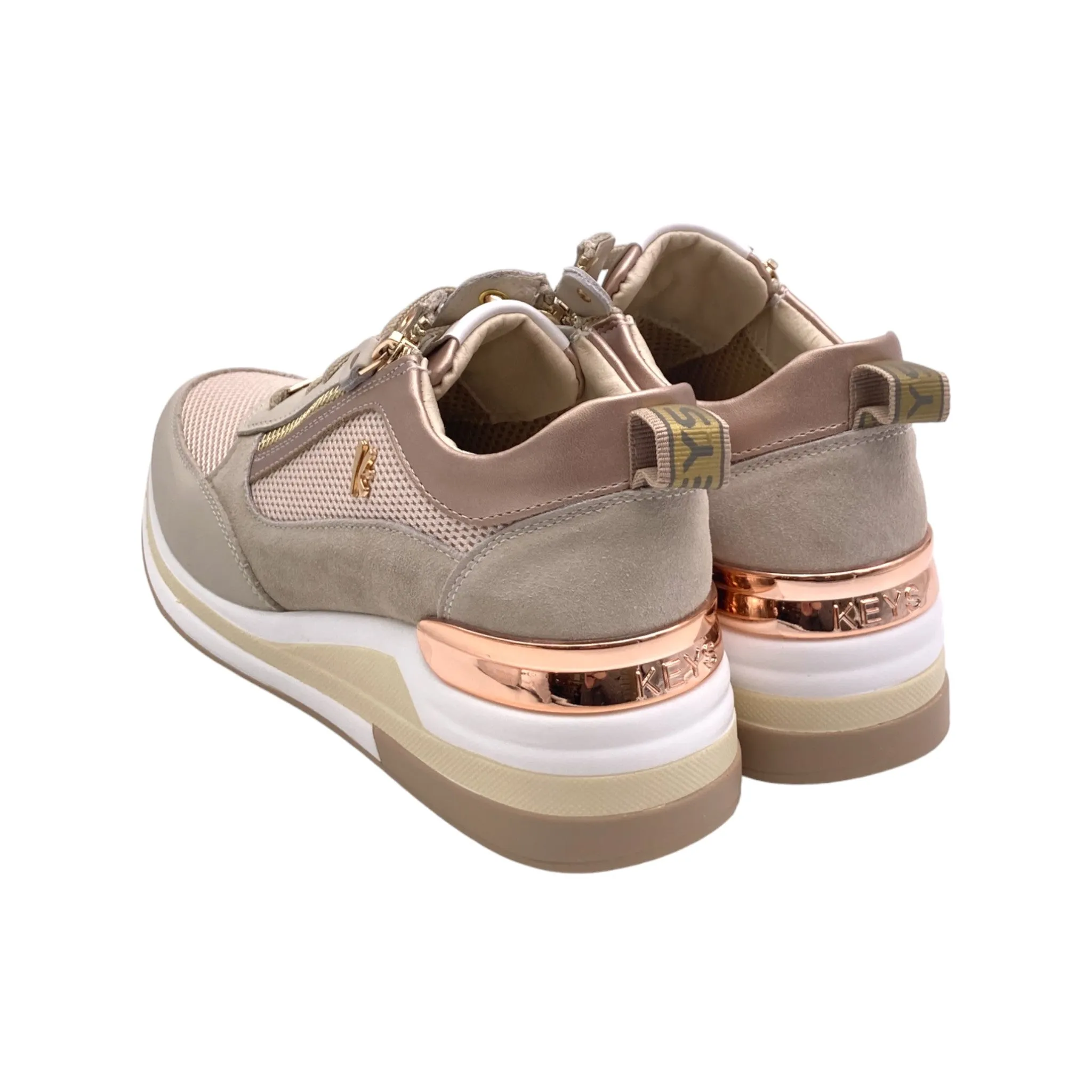 Sneaker Donna Keys K-9021 beige/cipria