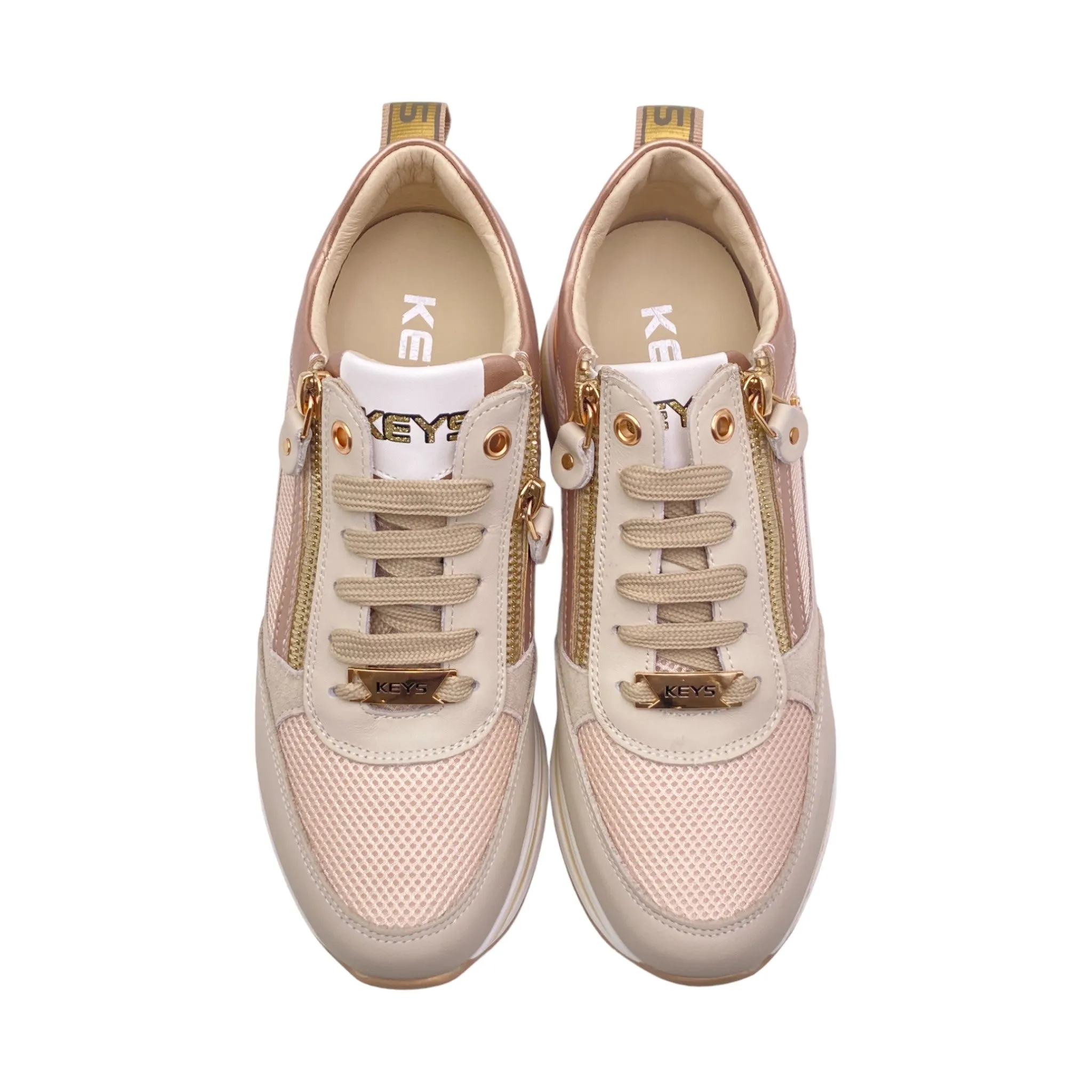 Sneaker Donna Keys K-9021 beige/cipria