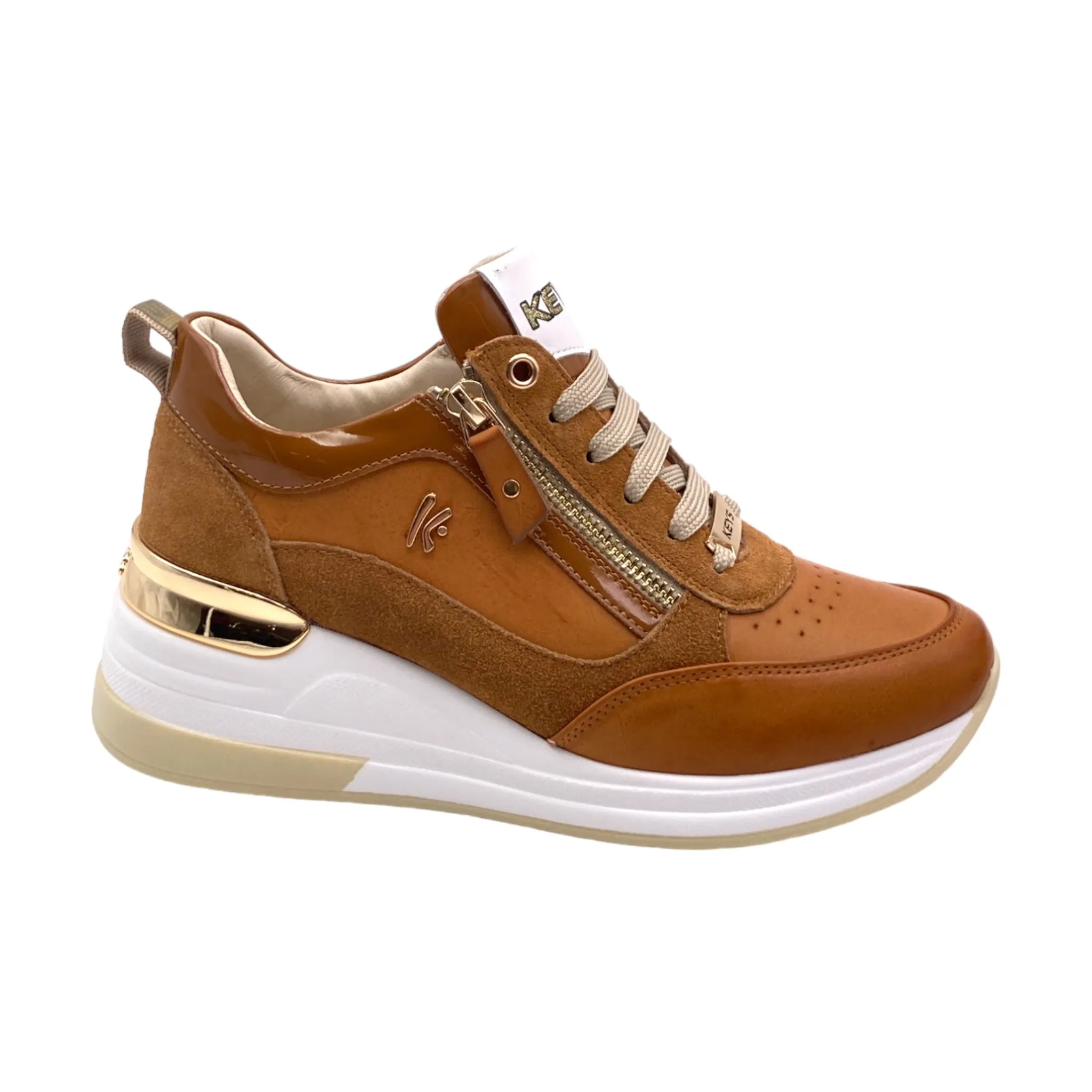 Sneaker Donna Keys K-9027 cuoio