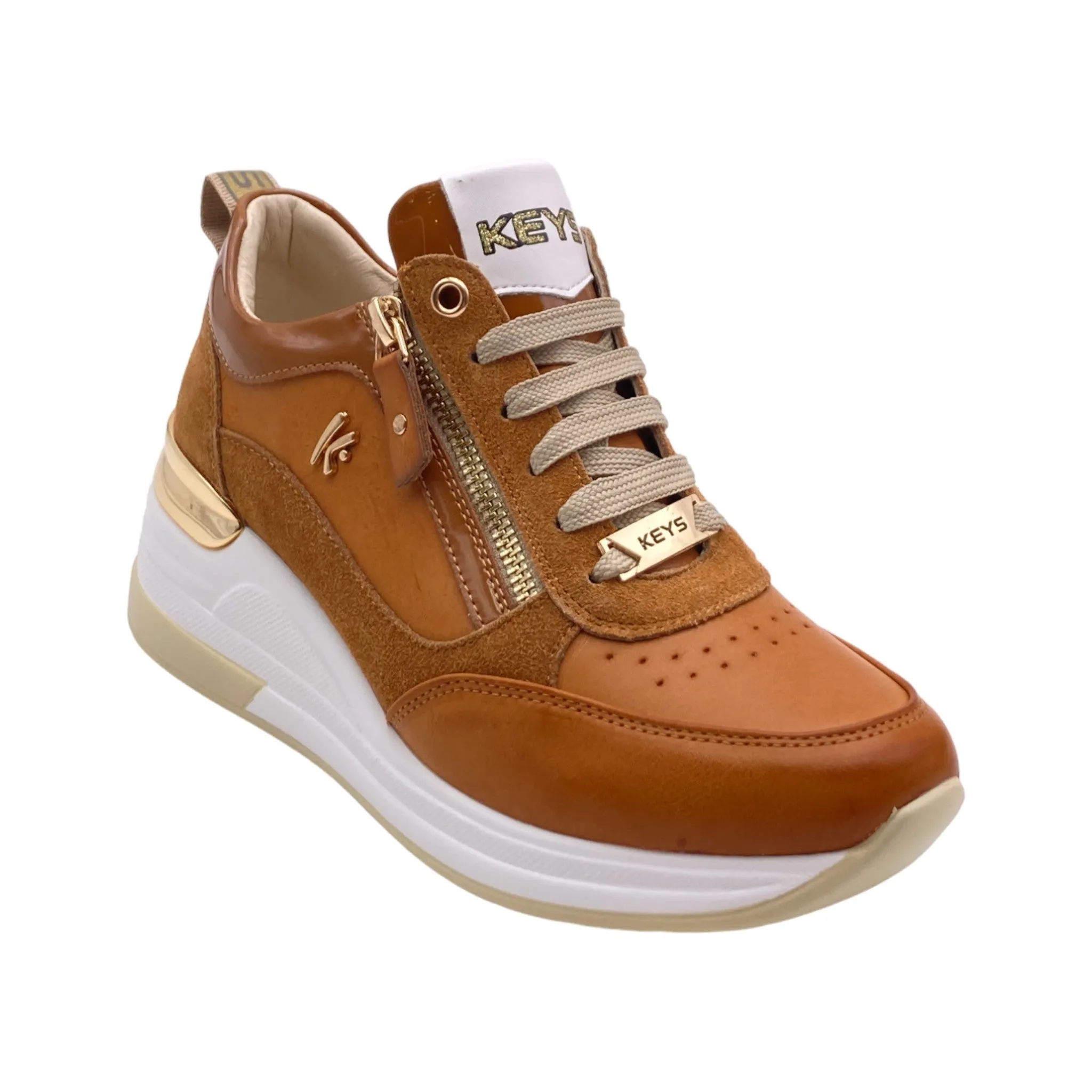 Sneaker Donna Keys K-9027 cuoio