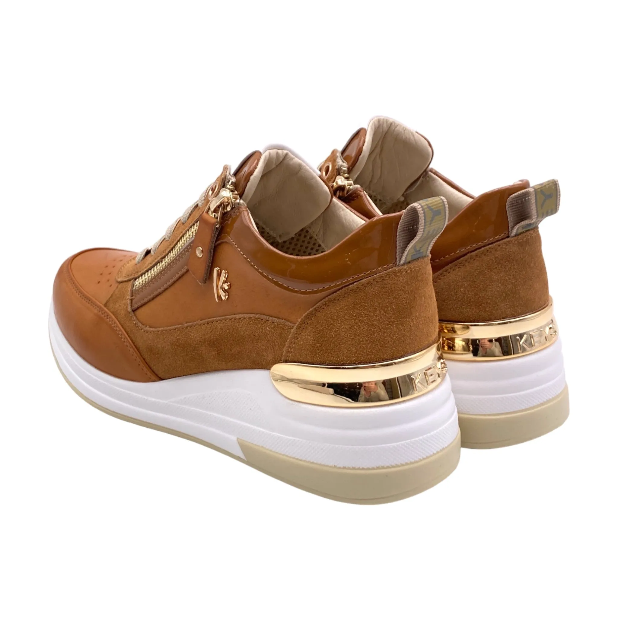 Sneaker Donna Keys K-9027 cuoio