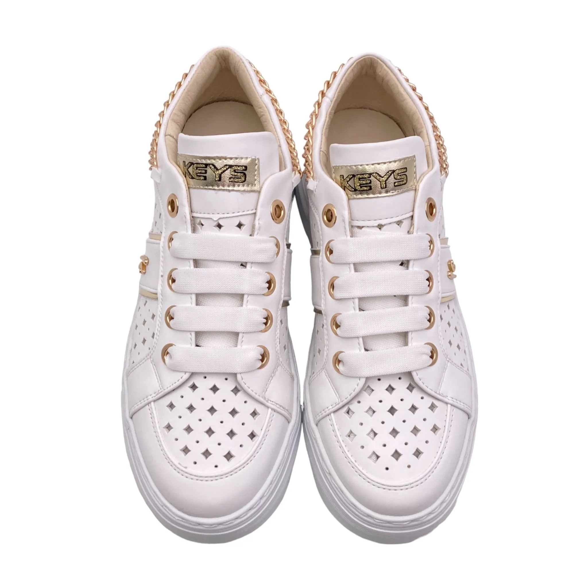Sneaker Donna Keys K-9162 white/gold