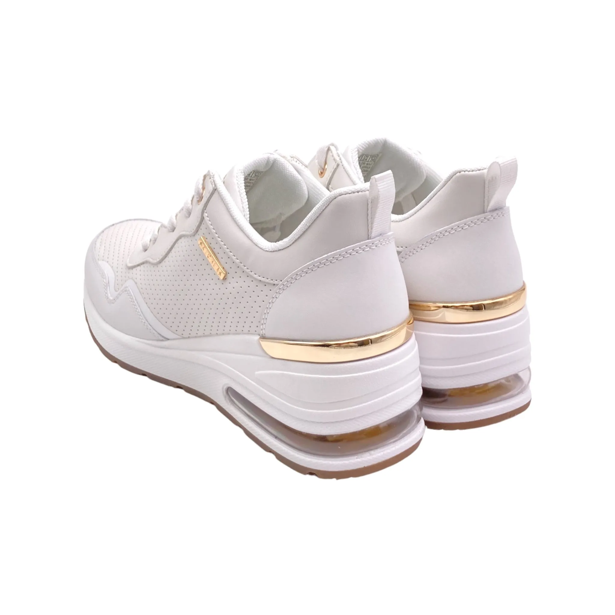 Sneaker Donna Skechers 155399 WHT million air hotter air