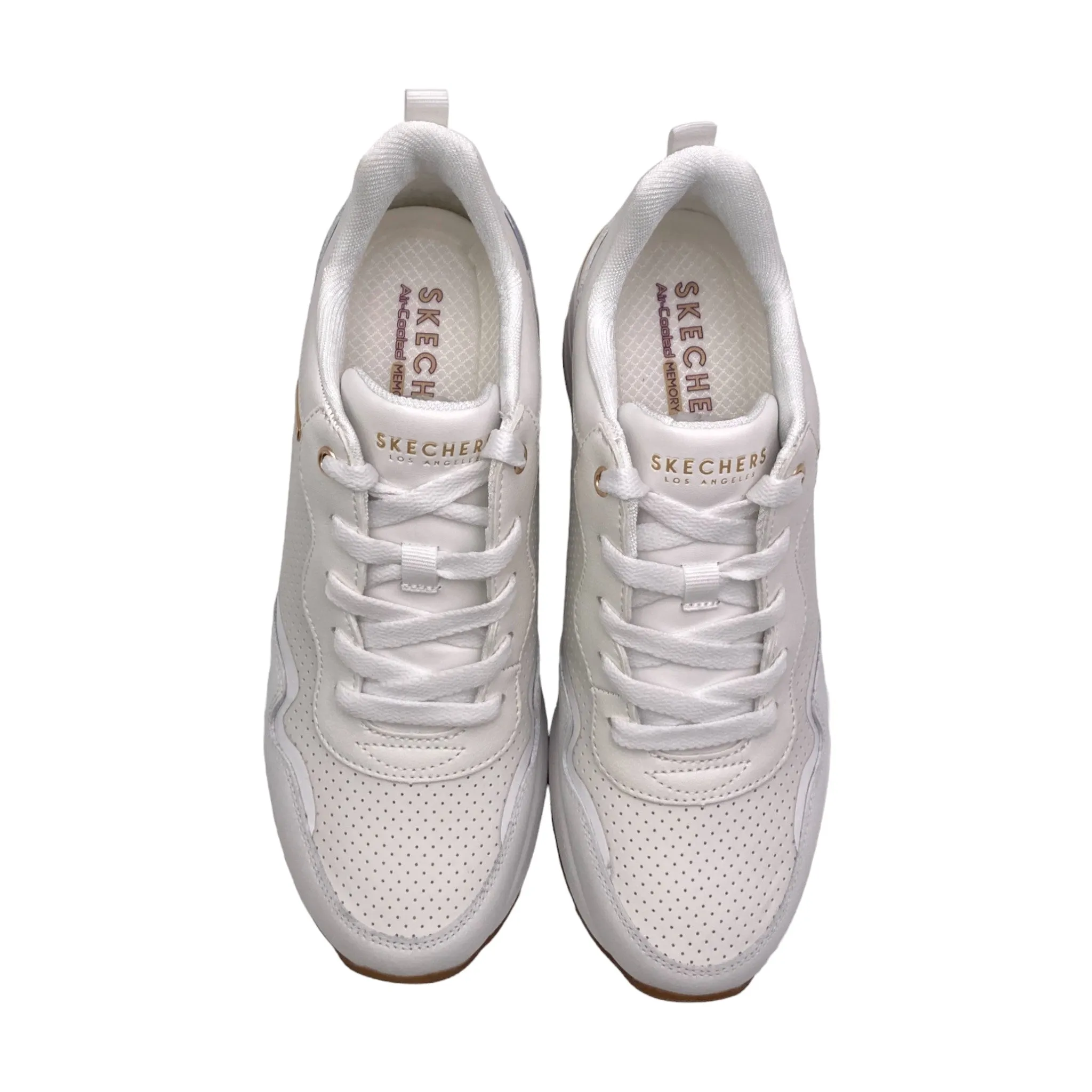 Sneaker Donna Skechers 155399 WHT million air hotter air