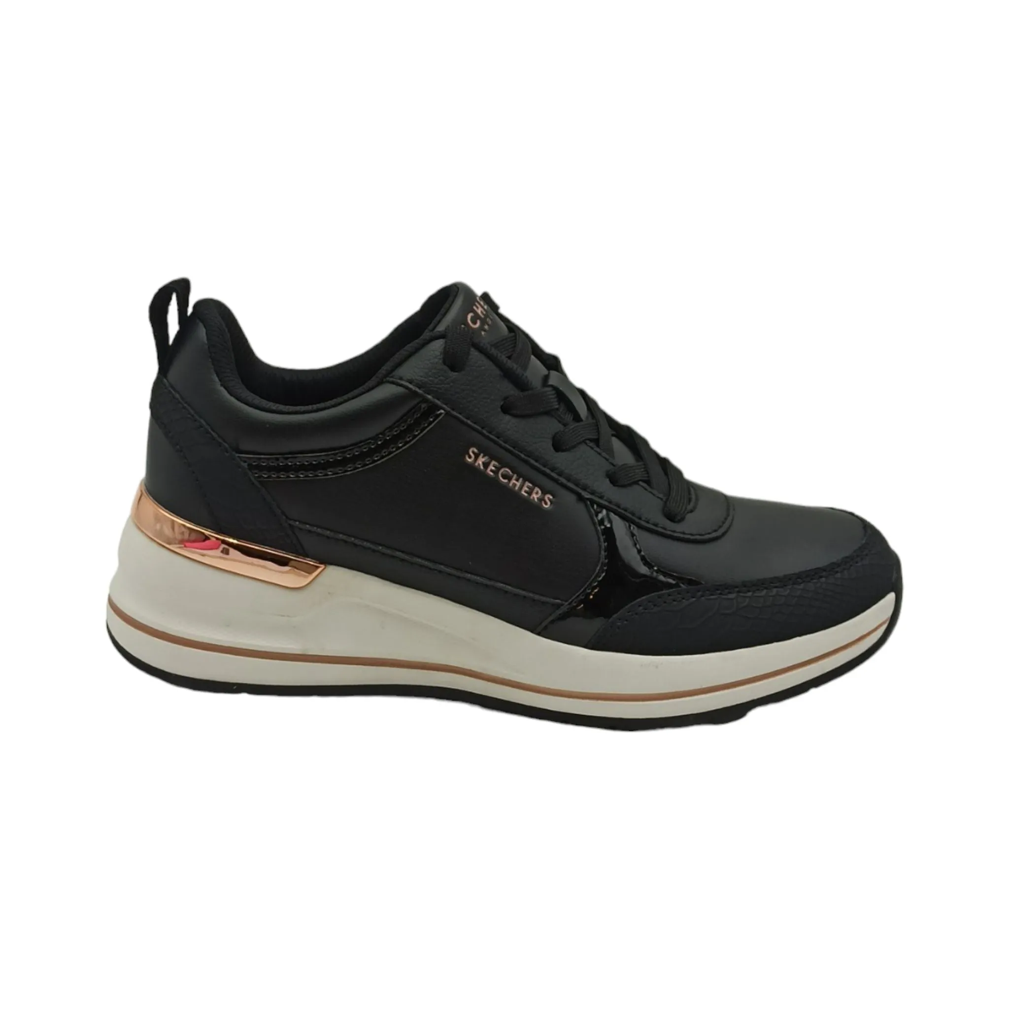 Sneaker Donna Skechers 177345 Black Billion2 Fine Shi