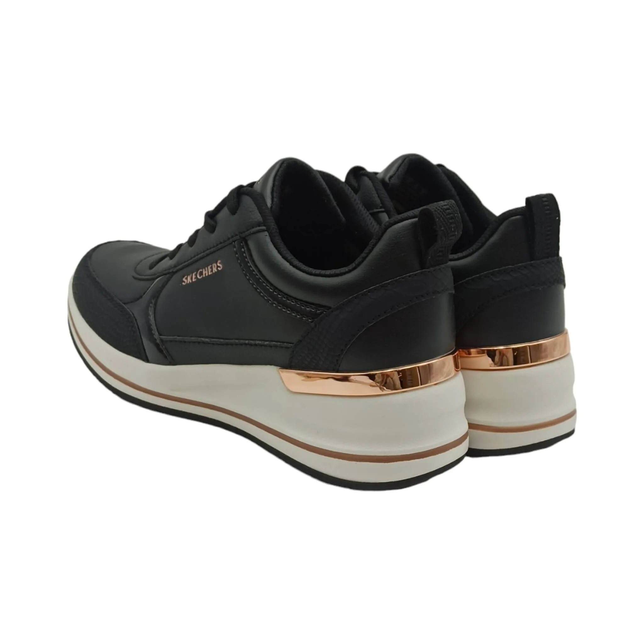 Sneaker Donna Skechers 177345 Black Billion2 Fine Shi