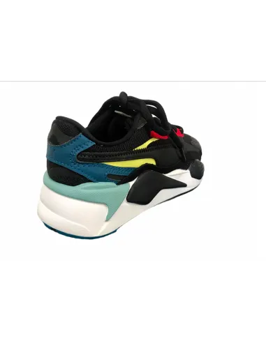 SNEAKER PUMA RS-X3 PUZZLE  371570-25 BLACK ROSSO