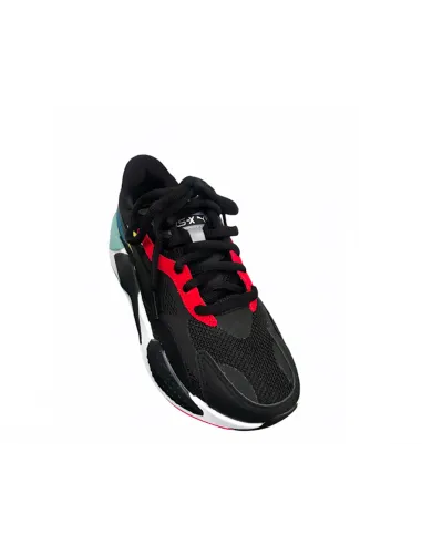 SNEAKER PUMA RS-X3 PUZZLE  371570-25 BLACK ROSSO
