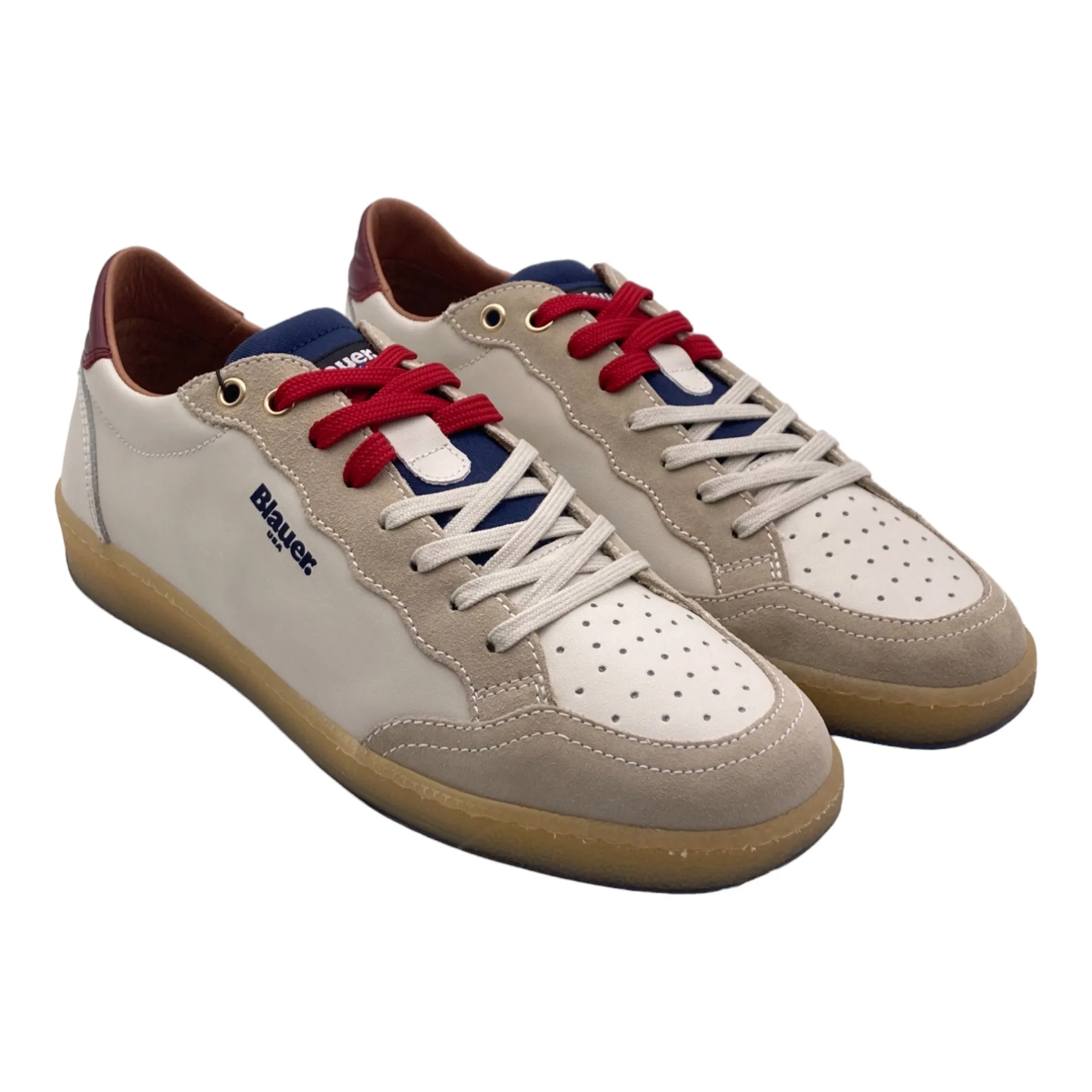 Sneaker Uomo Blauer S4MURRAY01/VIL WHITE/RED/NAVY 241