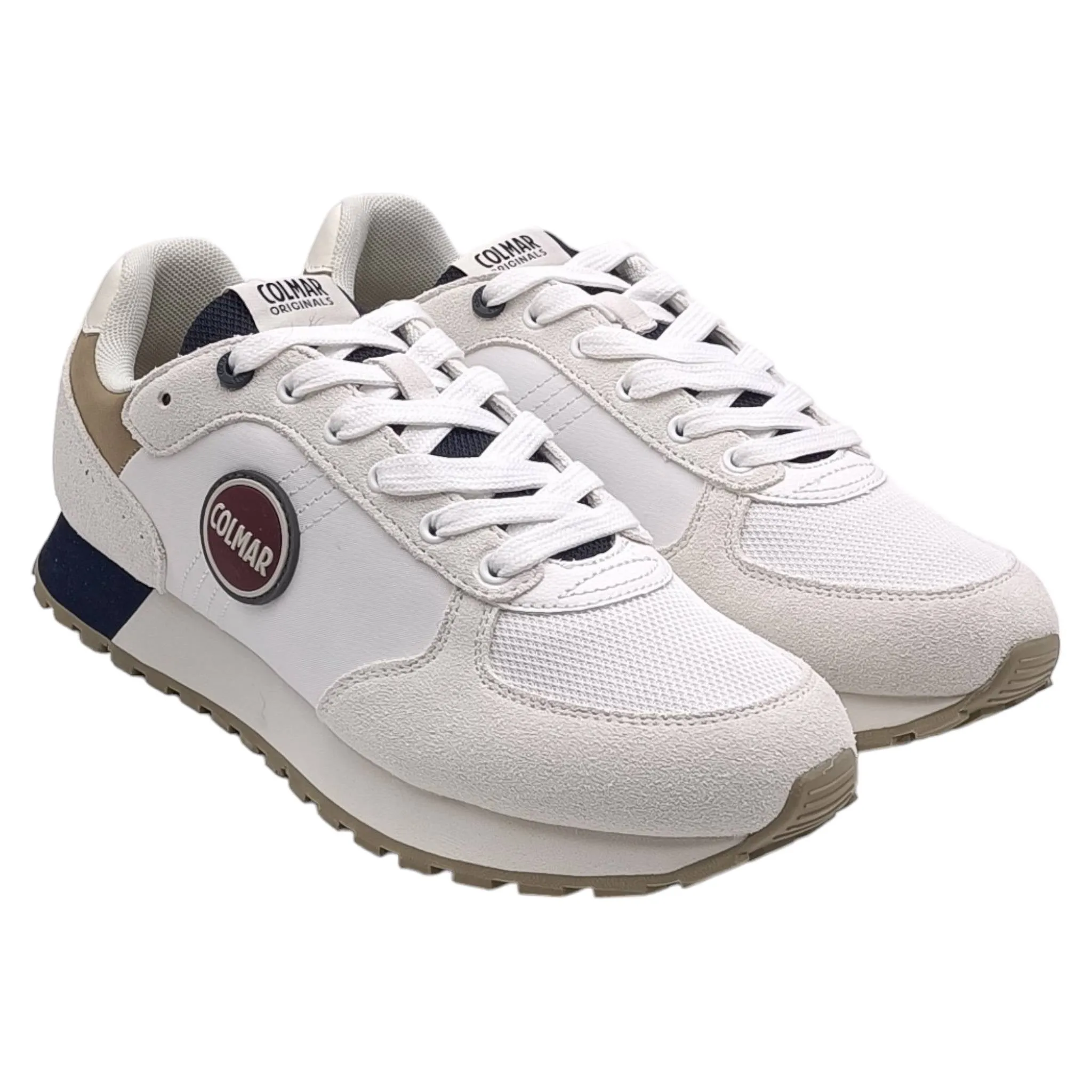 Sneaker Uomo Colmar TRAVIS AUTHENTIC white/navy/khaki