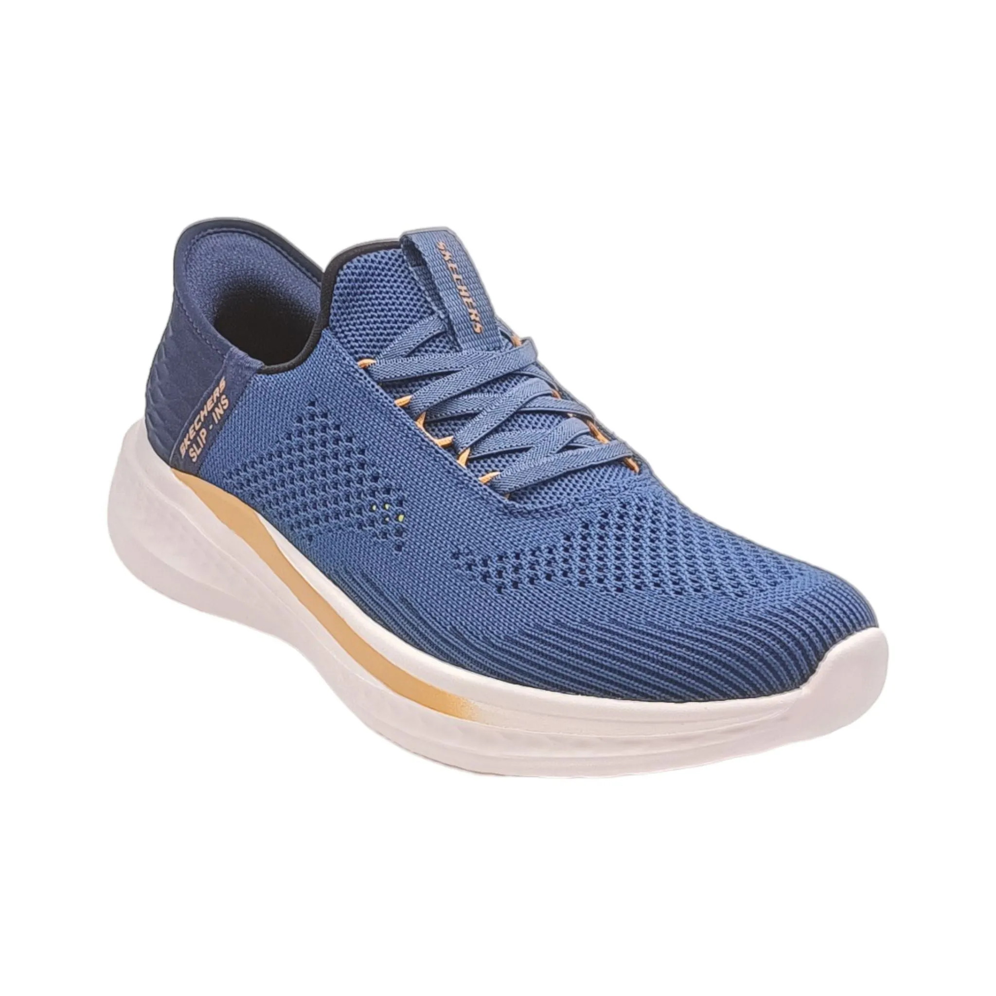 Sneaker Uomo Skechers 210810 BLU slade quinto