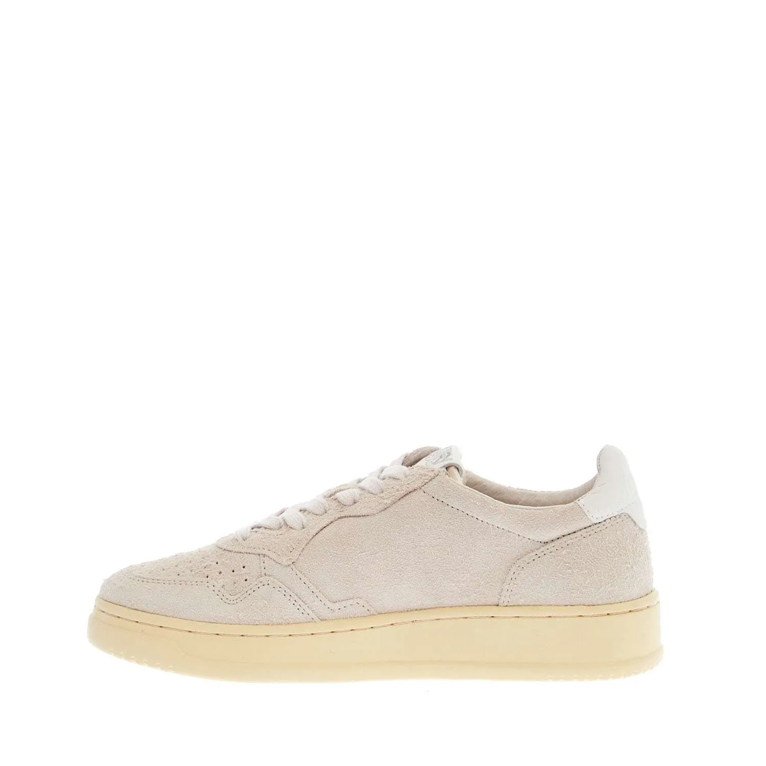 Sneakers Medalist Low In Suede Effetto Hair Sabbia