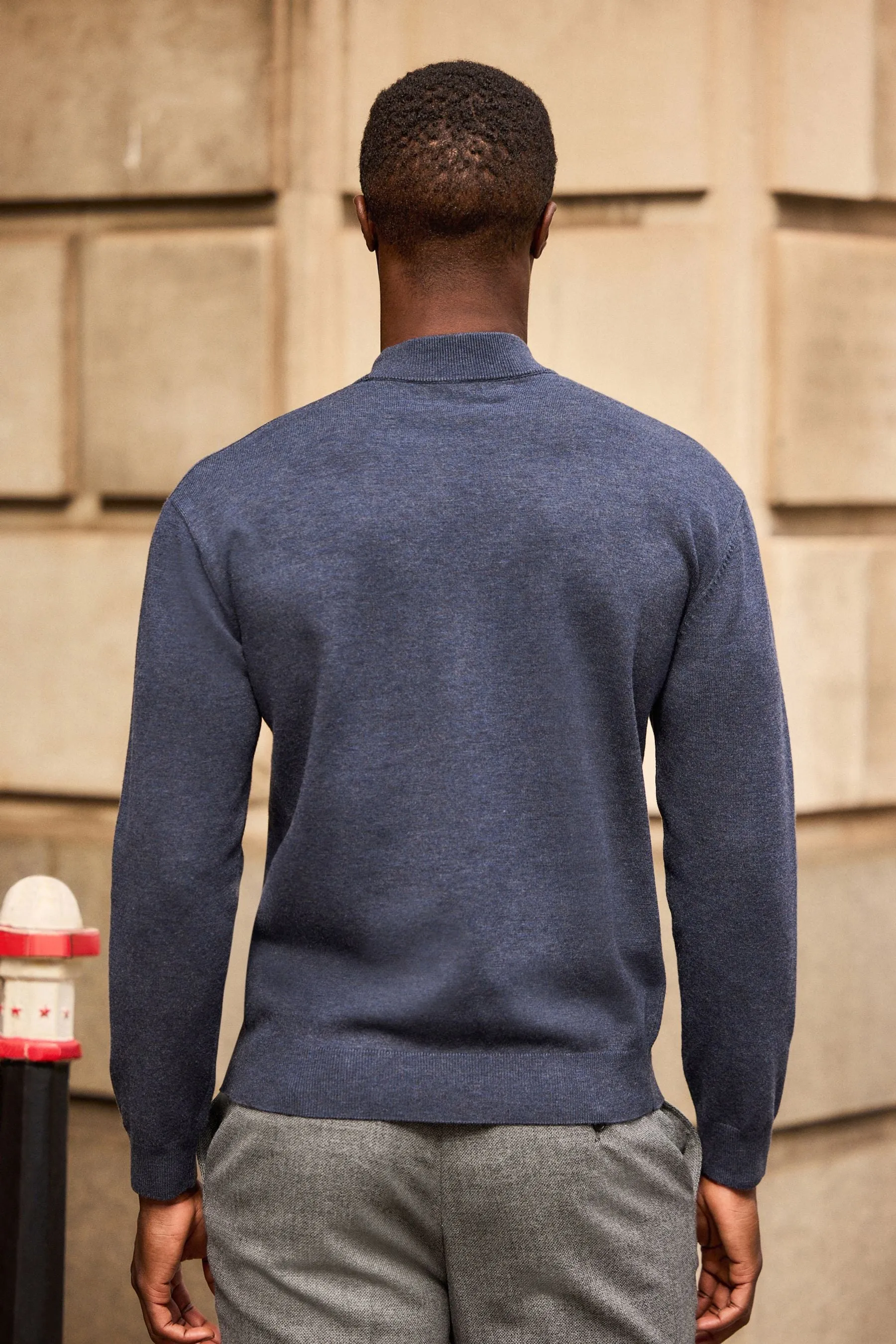 Soft Touch Vestibilità regolare Premium Knitted Girocollo Maglione    