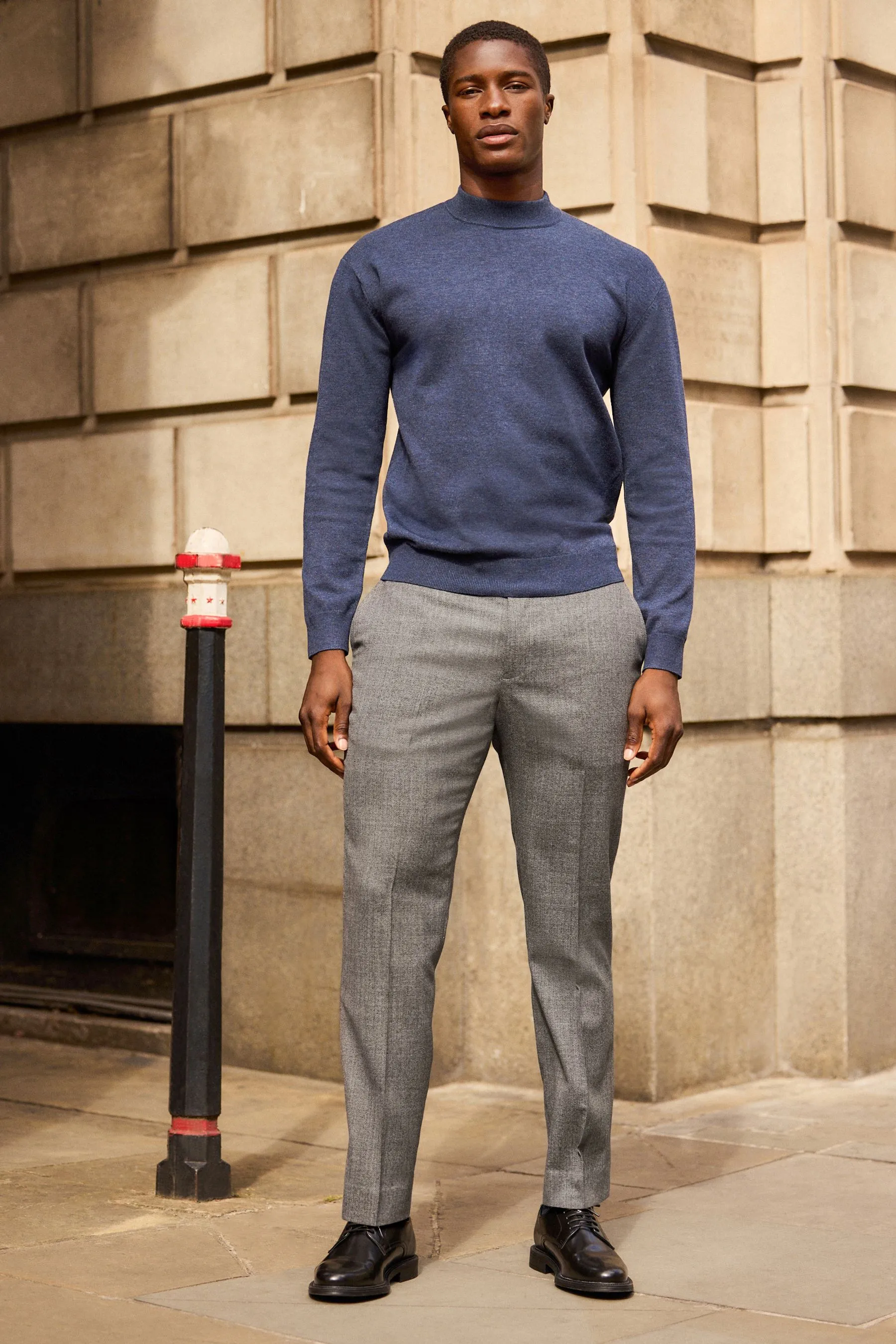 Soft Touch Vestibilità regolare Premium Knitted Girocollo Maglione    