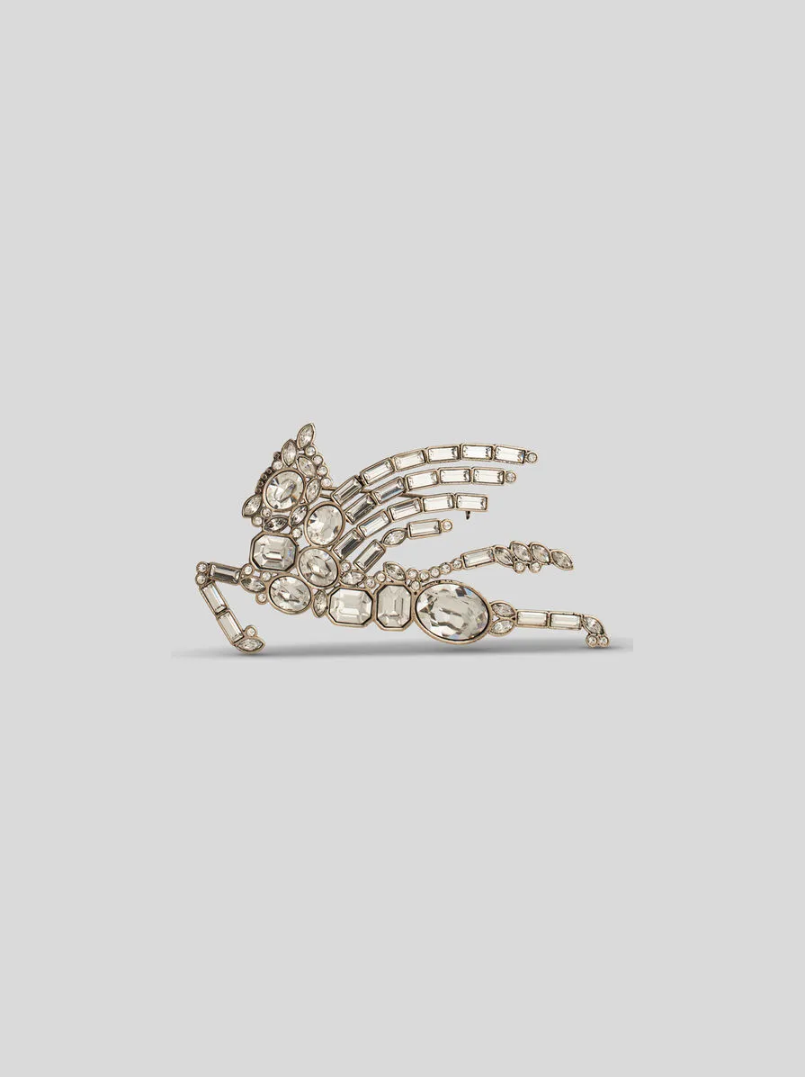 SPILLA PEGASO CON CRISTALLI