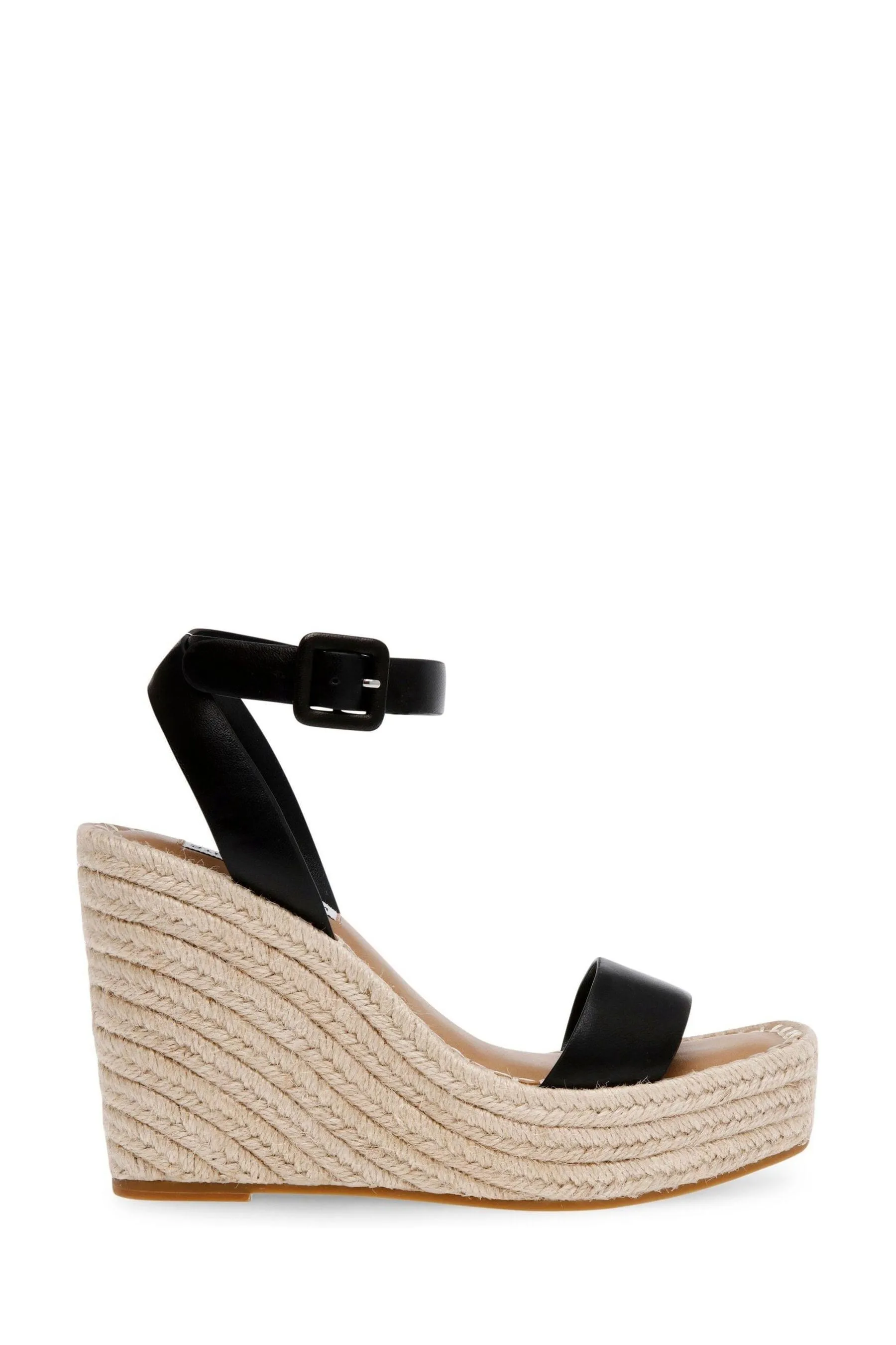 Steve Madden - Sandali in pelle con zeppa