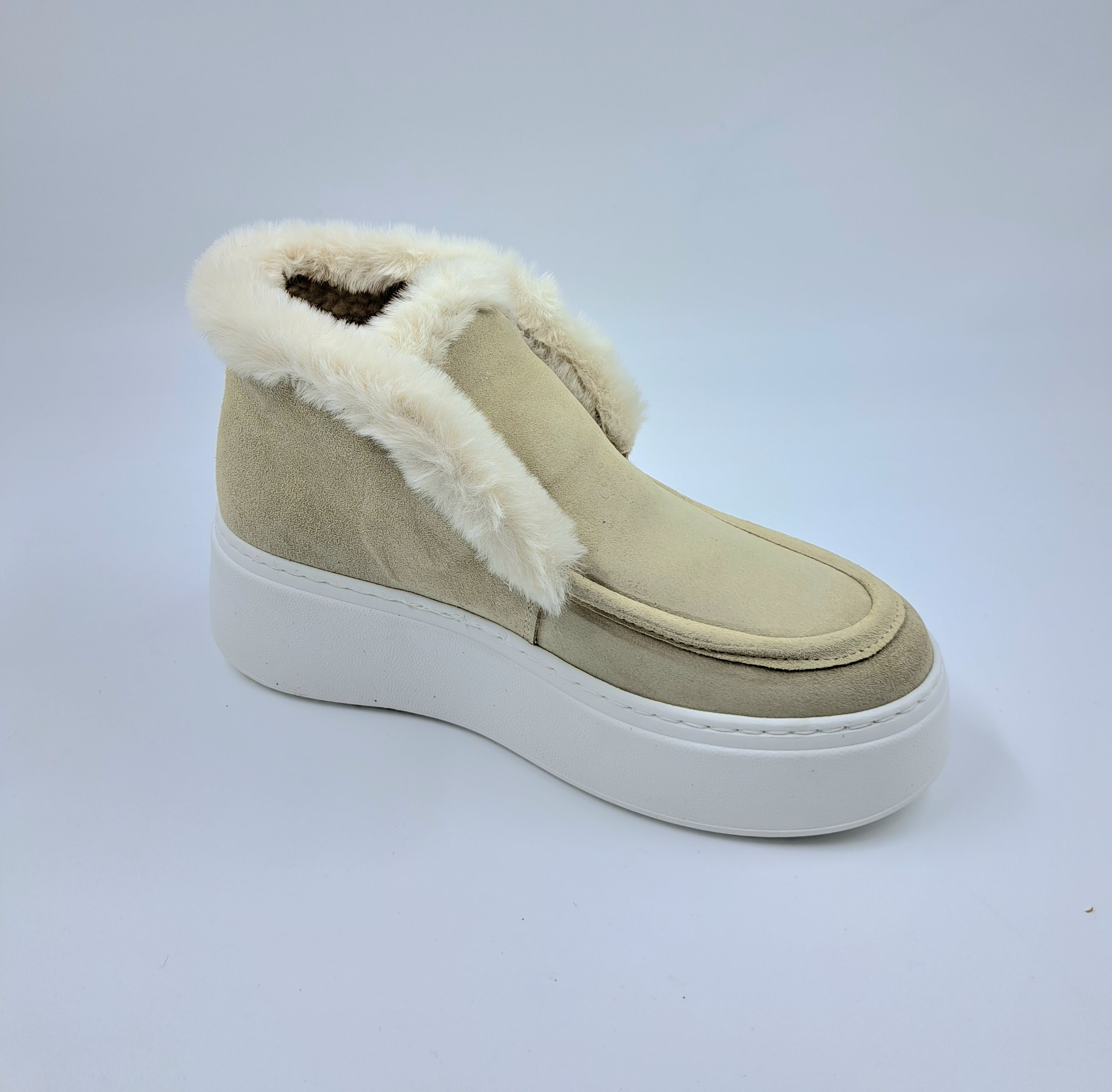 STIVALETTI MINI CAMOSCIO BEIGE