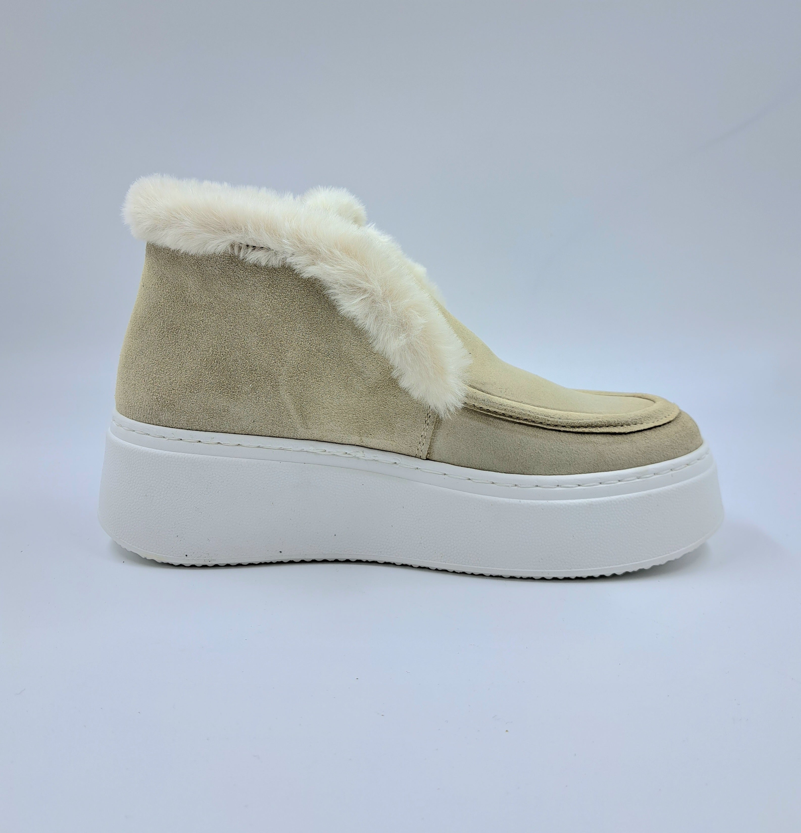 STIVALETTI MINI CAMOSCIO BEIGE