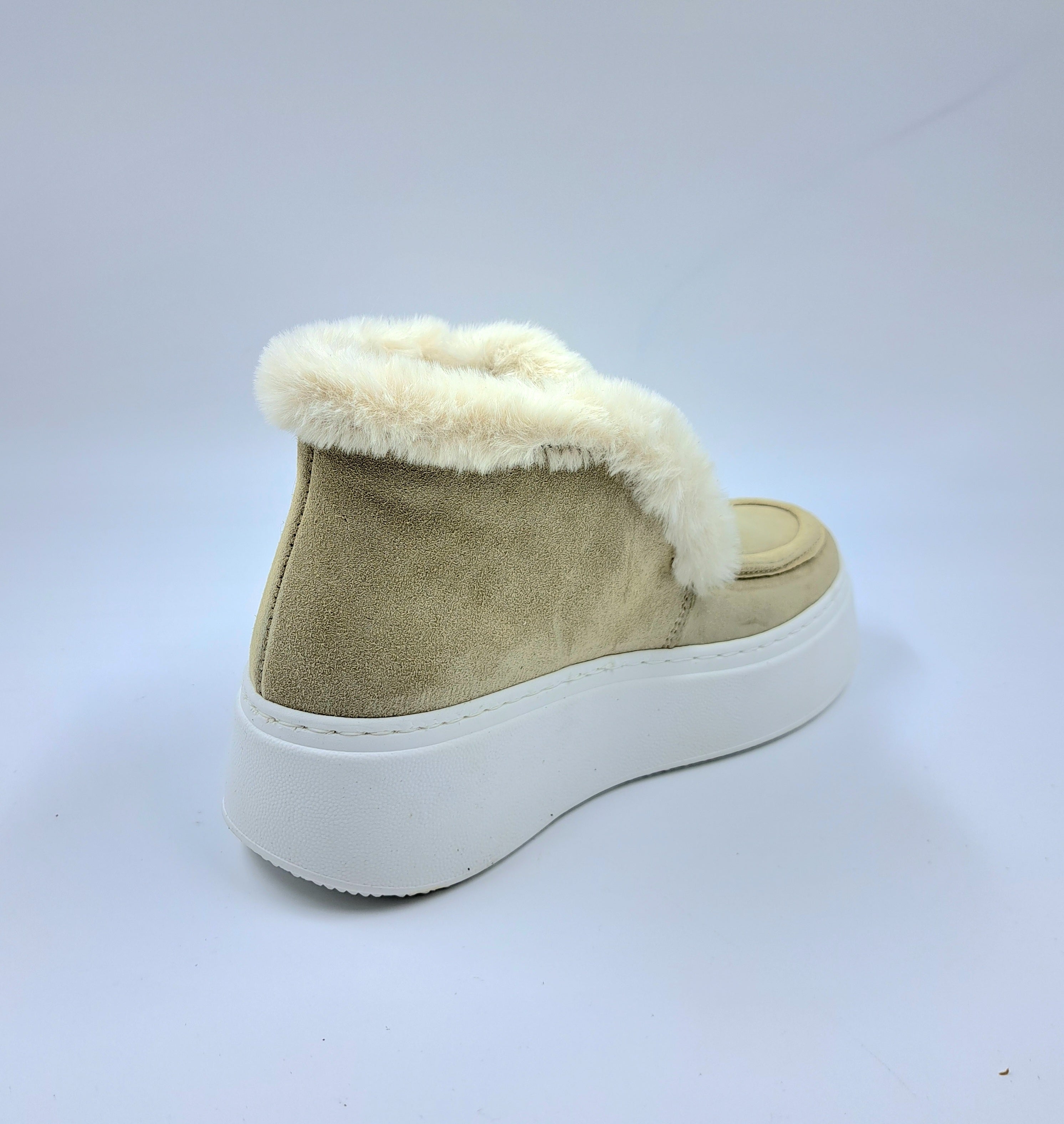STIVALETTI MINI CAMOSCIO BEIGE