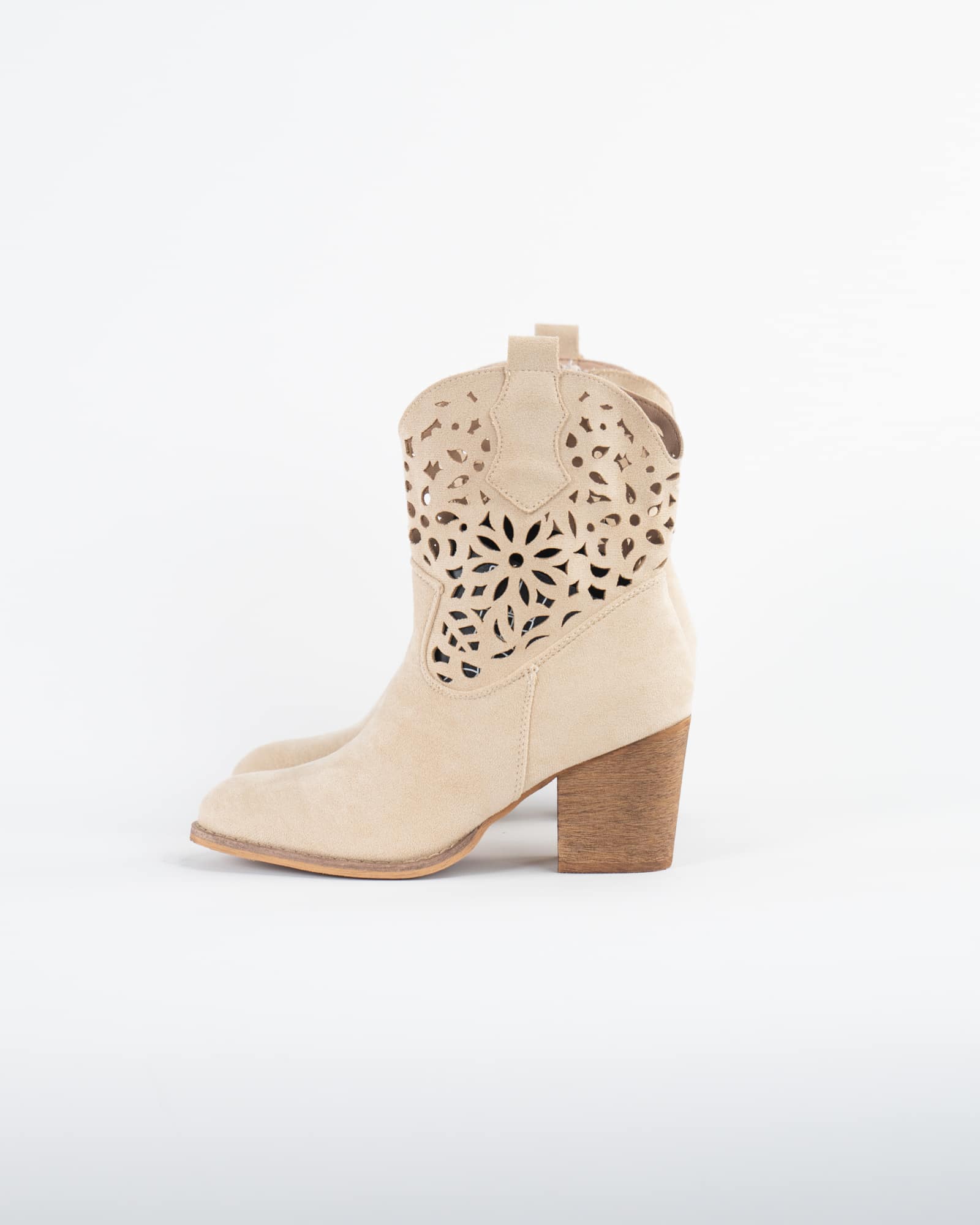 Stivaletti scamosciati - BEIGE