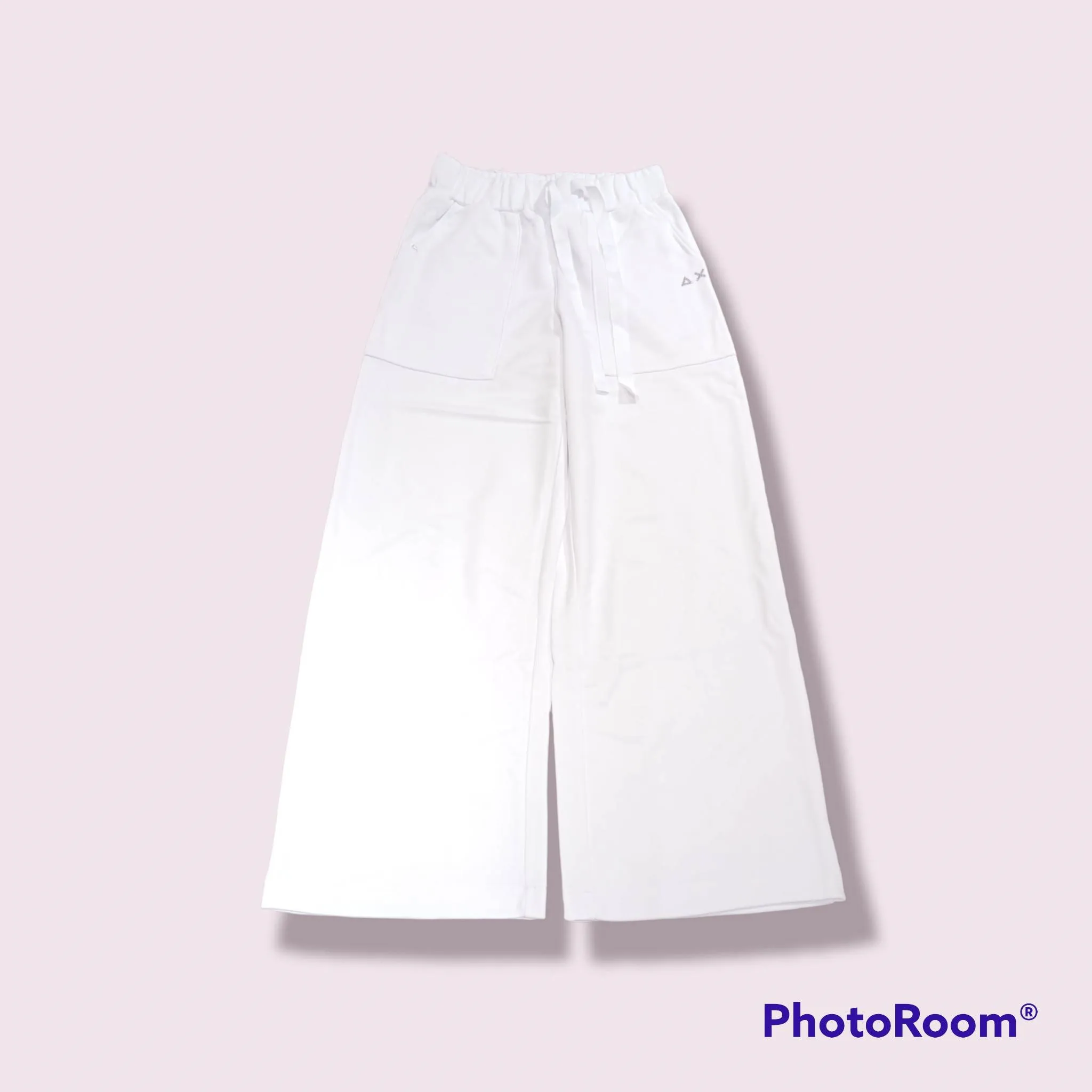 SUN68 Pantalone felpa donna PANTA WIDE LEG COTTON FL F33214