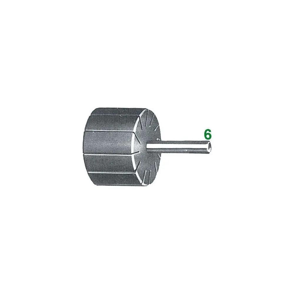 Supporti per anelli di tela abrasiva 30x30 gambo 6