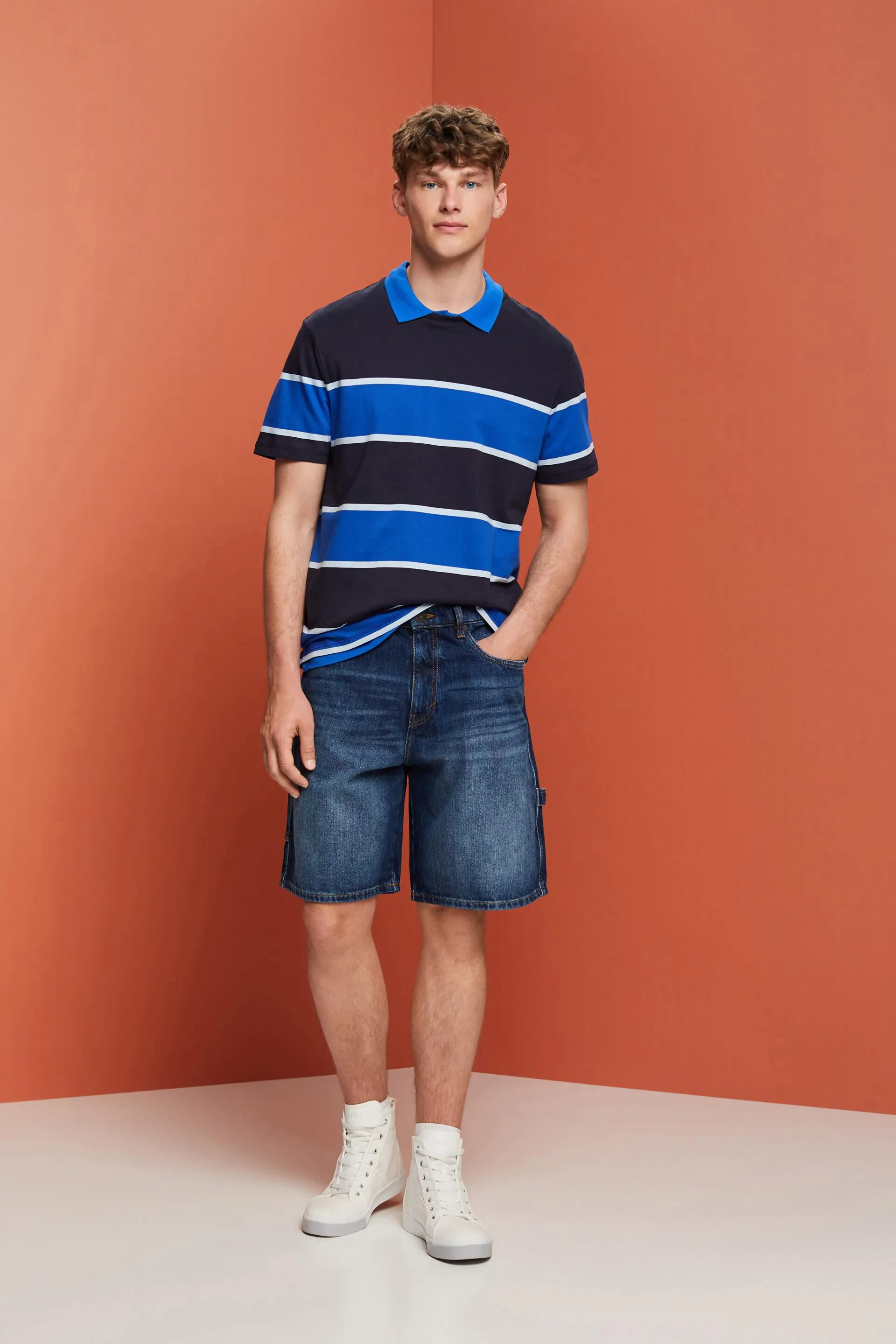 T-shirt a righe, 100% cotone