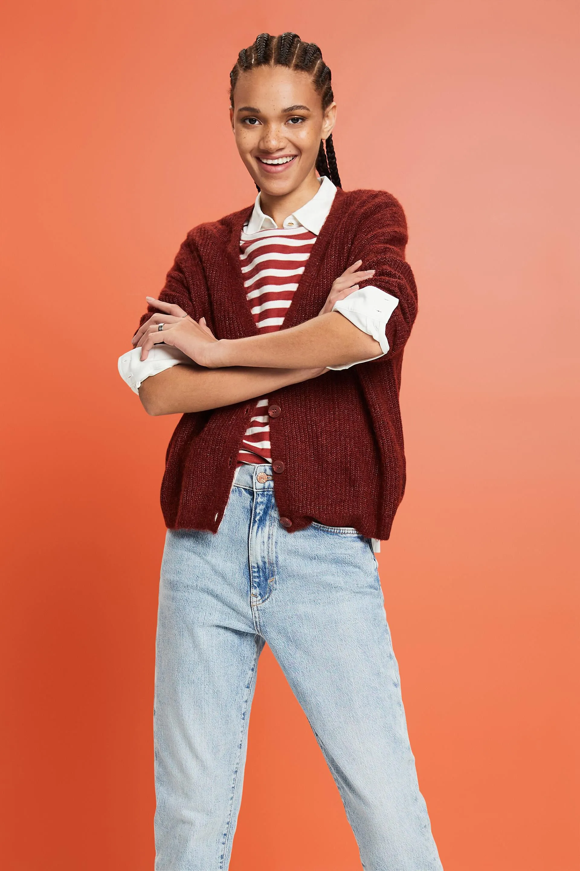 T-shirt a righe in cotone